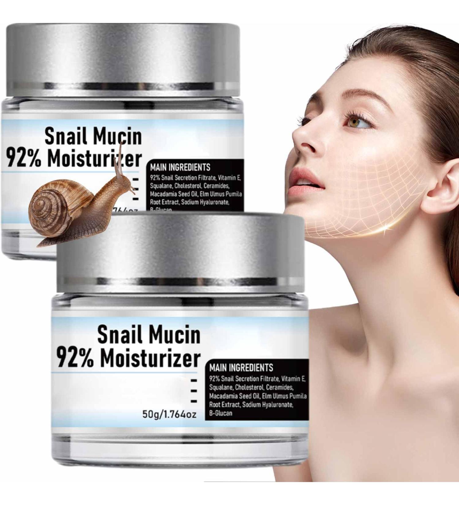 Snail Mucin 92% Moisturizer - Hydrating Face Gel Cream for Dry & Sensitive Skin - Advanced All-in-One Repair Cream - Buy Online on GoSupps.com