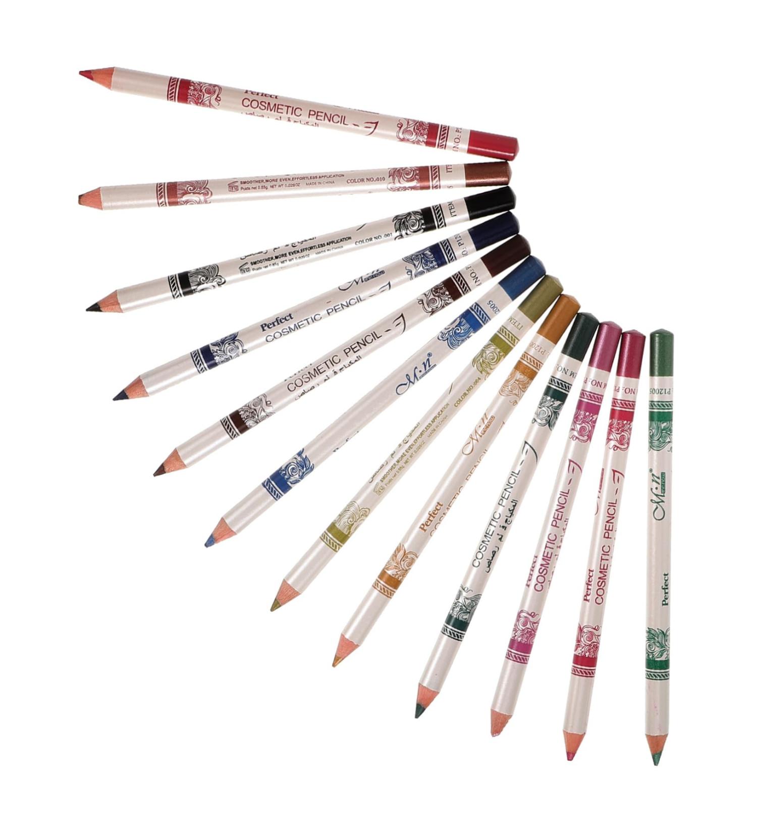 FRCOLOR Colors Eyeliner 12 Pieces Color Eyeliner Pencil Colored Pencils Colorful Colored s Makeup Lip Line Make Up Wooden Waterproof - Buy Online on GoSupps.com