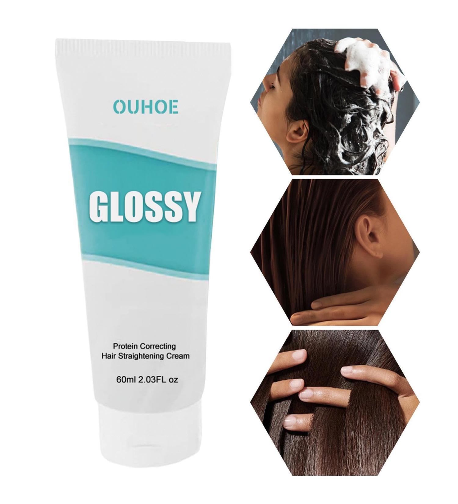 Silk Gloss Smoothing Cream Hair Smoothing Curly Hair Protein Straight Balm Styling Cream Nourishing Cream For Smooth Silky And Frizz-Free Hair - Buy Online on GoSupps.com