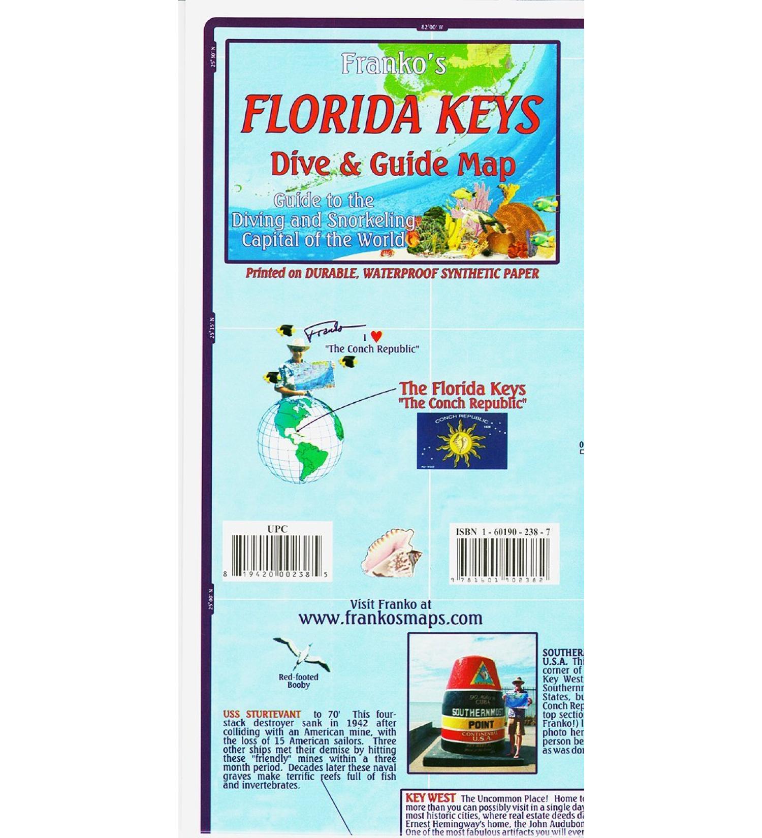 Franko Maps Florida Keys Scuba Diving Guide and Dive