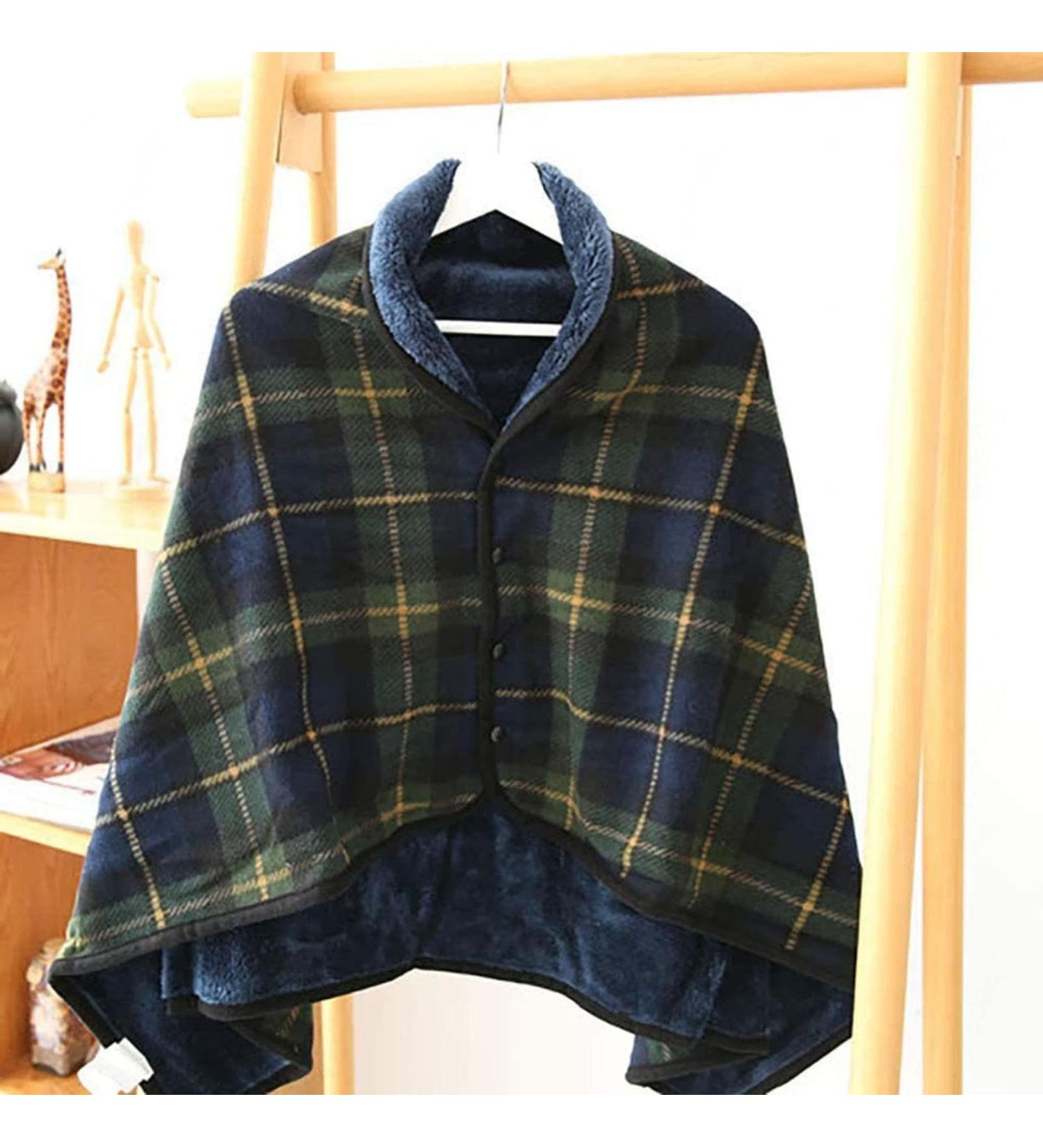 Fleece-Lined Wheelchair Blanket - Cozy Wind Protection Sleeping Bag with Buttons Super Soft Plush Wheelchair Blanket for Warm Gift - Buy Online on GoSupps.com