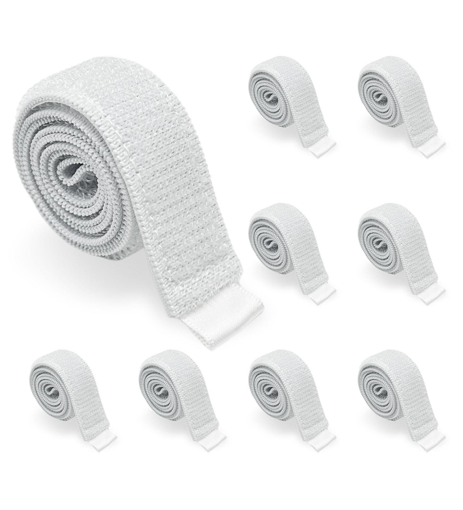 EUPSIIU 8 Pcs Fix Leg Bag Straps Urine Drainage Bag Strap Catheter Fix Leg Strap Fixation Tapes Velcro Strap Catheter Tube Holder Catheter Leg Strap for Incontinence Urine Bag (White) - Buy Online on GoSupps.com