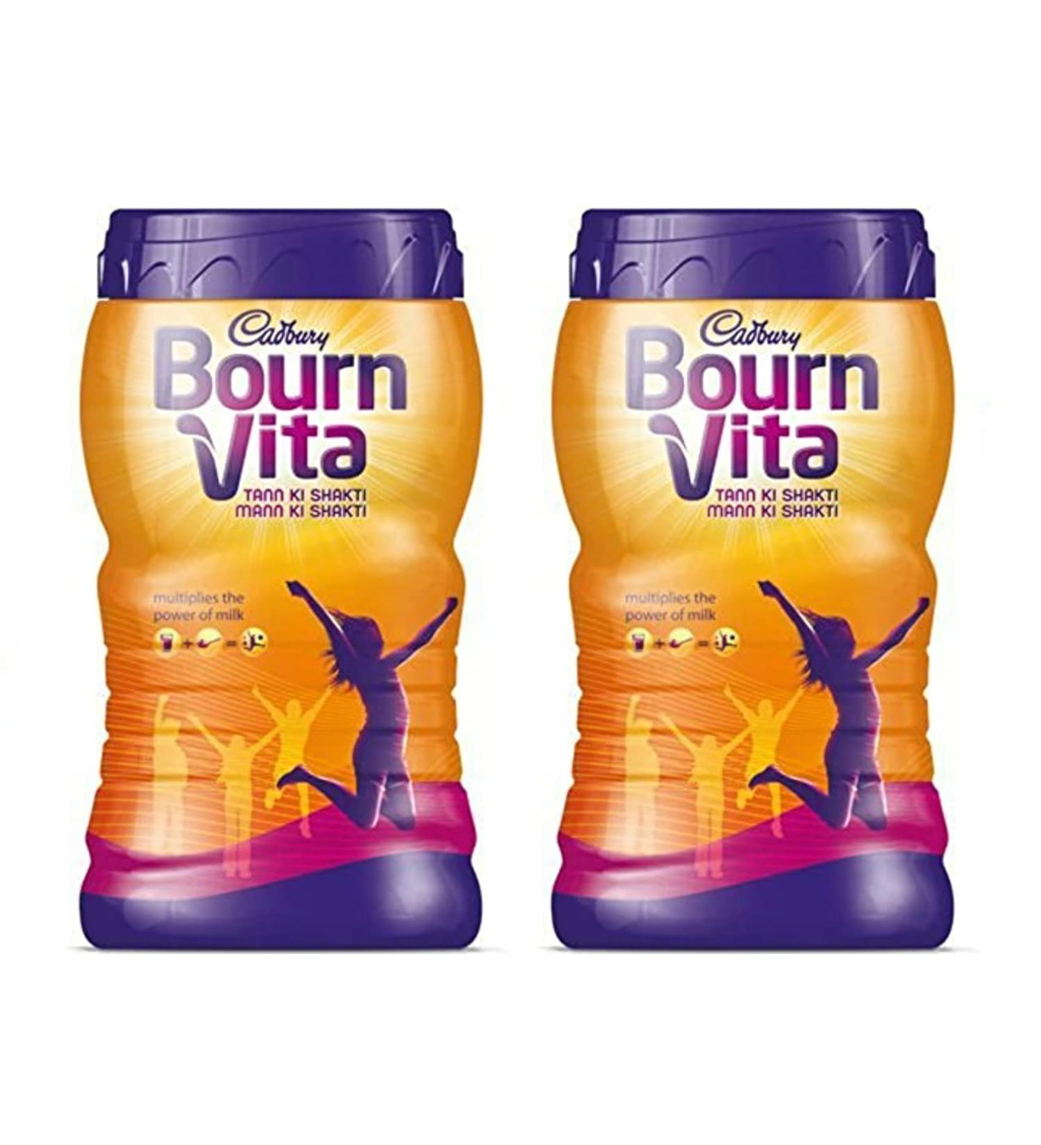 2 x 500g BOURNVITA CHOCOLATE HOT DRINK **FREE POST** ENERGISER ESSENTIAL VITAMINS ZINC MINERALS - Buy Online on GoSupps.com