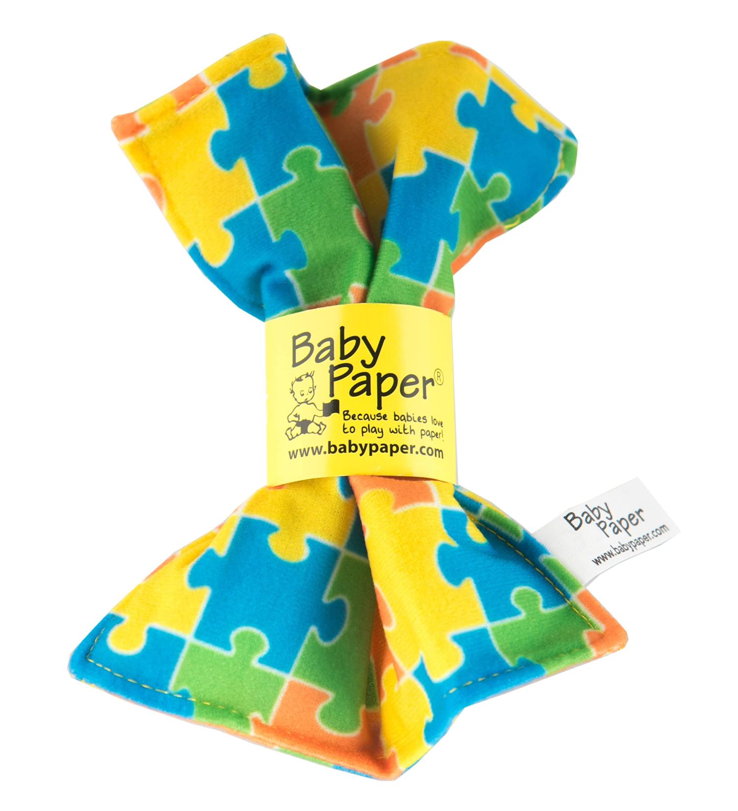 Original Baby Paper - Crinkle Sensory Toy for Babies | Puzzle Printed Design | Non-Toxic Washable Material - Buy Online on GoSupps.com