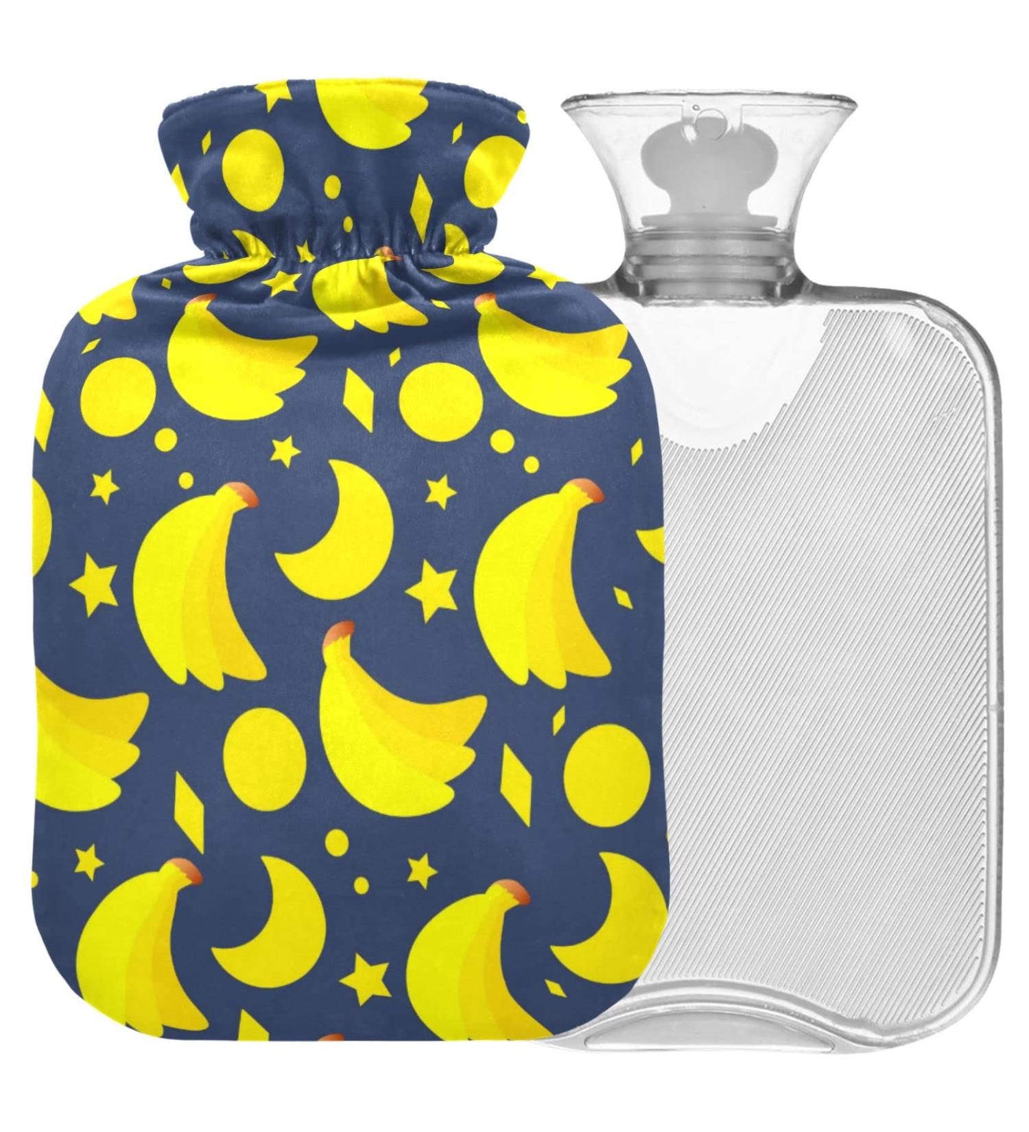 Buy Naanle Banana Moon Stars Hot Water Bottle | 1L Transparent Cover | Hand & Foot Warmer for Pain Relief & Cold Therapy - International Shipping - Buy Online on GoSupps.com