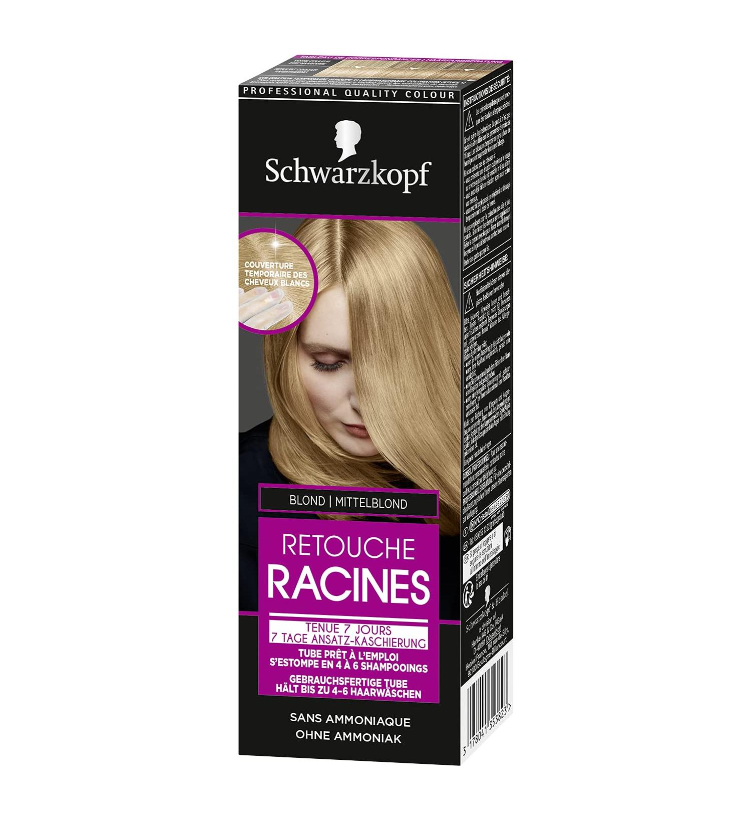 Schwarzkopf - 7 Day Root Touch-Up - Temporary Hair Color - Gray Coverage - Ammonia Free - Blonde - Buy Online on GoSupps.com