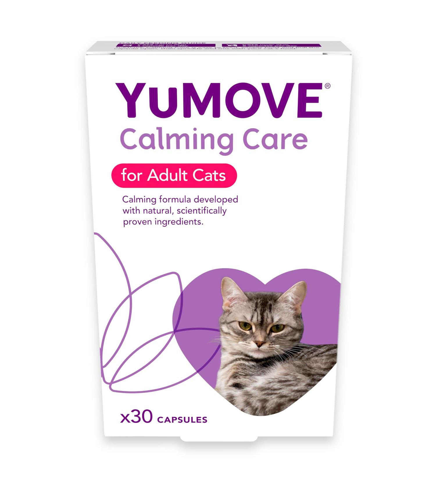 YuMOVE Calming Care for Cats | Previously YuCALM Cat | Calming Supplemnent for Cats who are Stressed or Nervous | Packaging may vary 30 Tablets - Buy Online on GoSupps.com