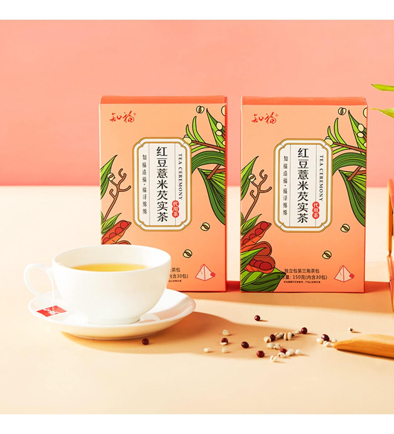 Herbal Tea Bags Red Bean Tea Bags Spleen Rich Fragrance Slim Body 30 Count for Working - Buy Online on GoSupps.com
