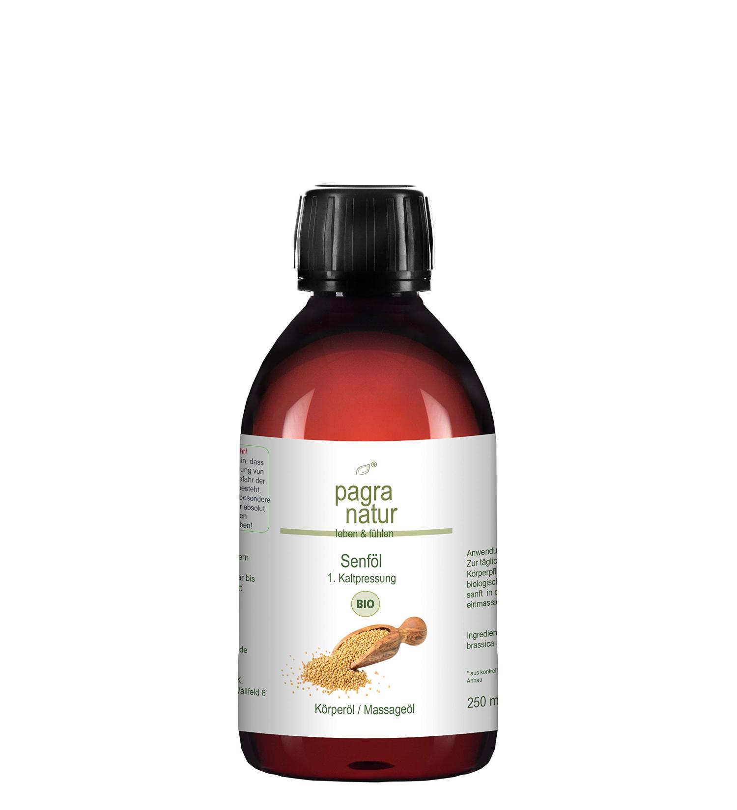 pagra natur mustard oil 1st cold pressing organic 250 ml - massage oil