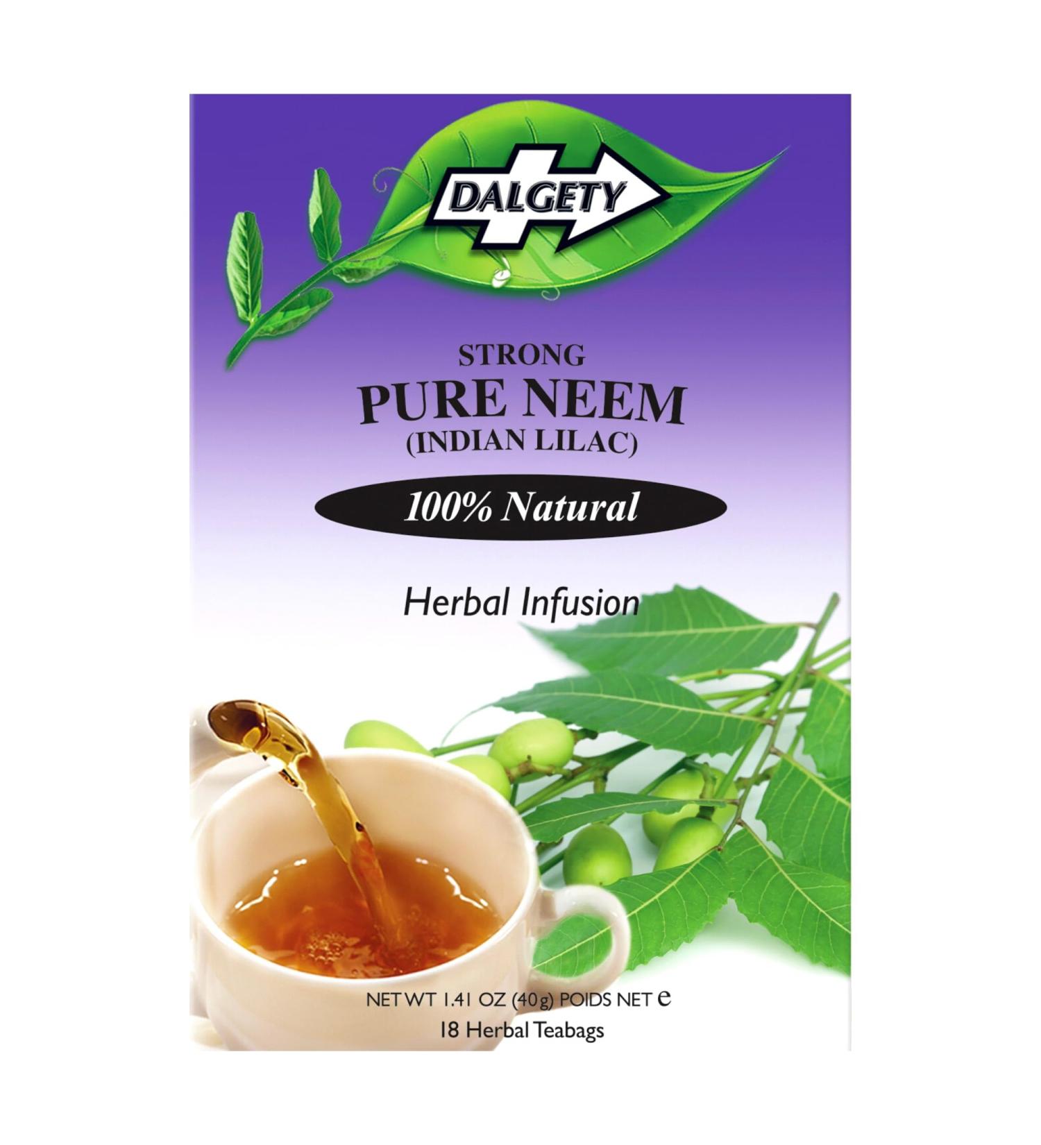 Dalgety Pure Neem Herbal Infusion 72g Cartons 100% Natural Caffeine Free Tea Delicious and Packed with Unique Health Benefits (18 Count (Pack of 6)) - Buy Online on GoSupps.com