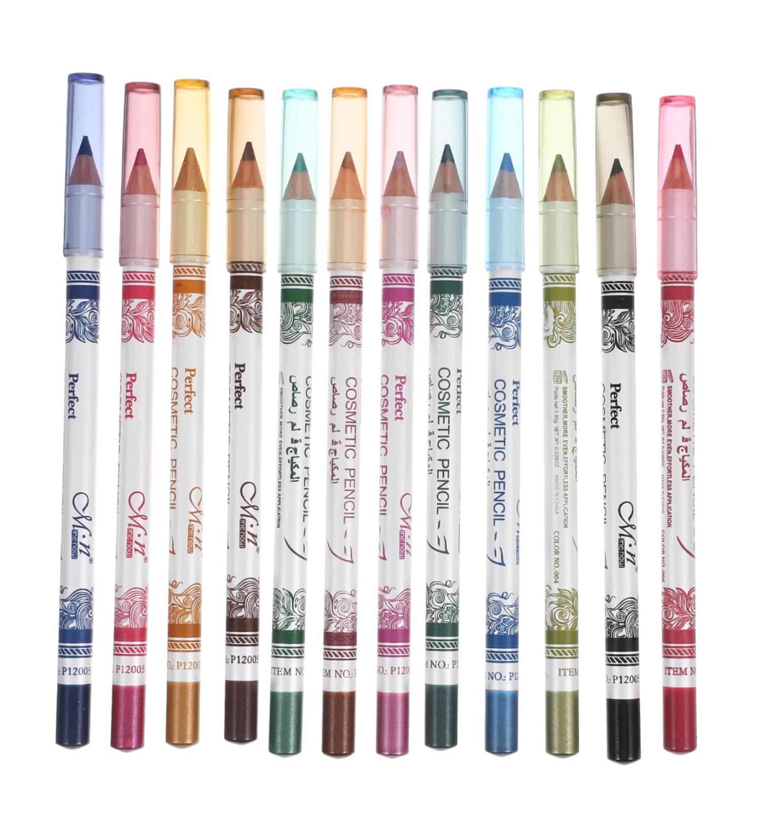 FOMIYES 12pcs Eyeshadow Eyeliner Eye Cosmetic Liner Lip Pen Colour Pencil Makeup 1 count (Pack of 1) Colorful - Buy Online on GoSupps.com