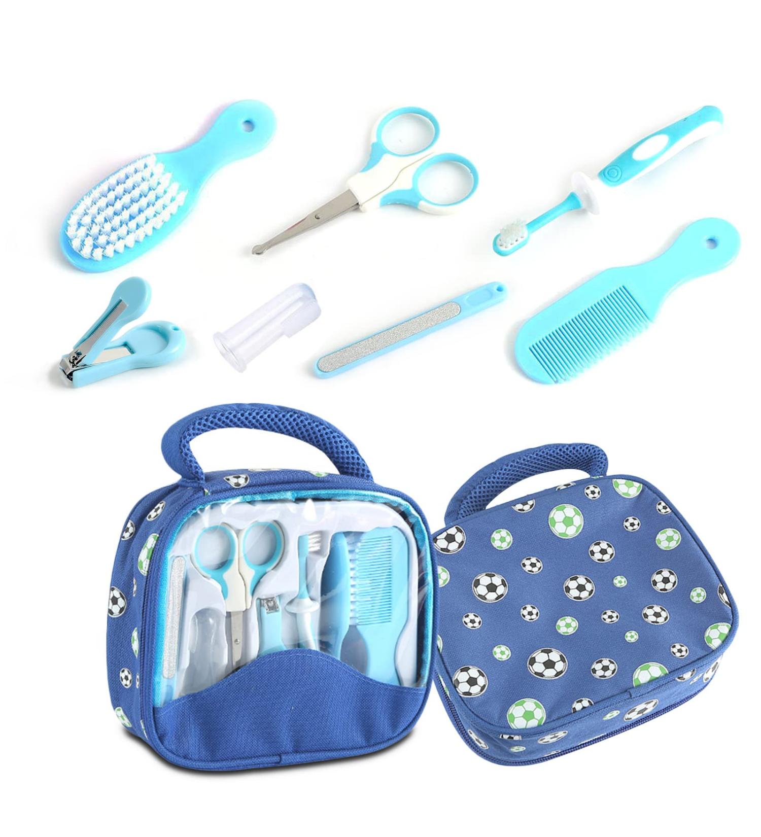 Baby Grooming Healthcare Kit - 8 pcs RoseFlower Baby Safety Care Set for Newborns - Includes Brush, Comb, Nail Clipper, Toothbrush - Nursery Health Care Set for Boys and Girls - Buy Online on GoSupps.com