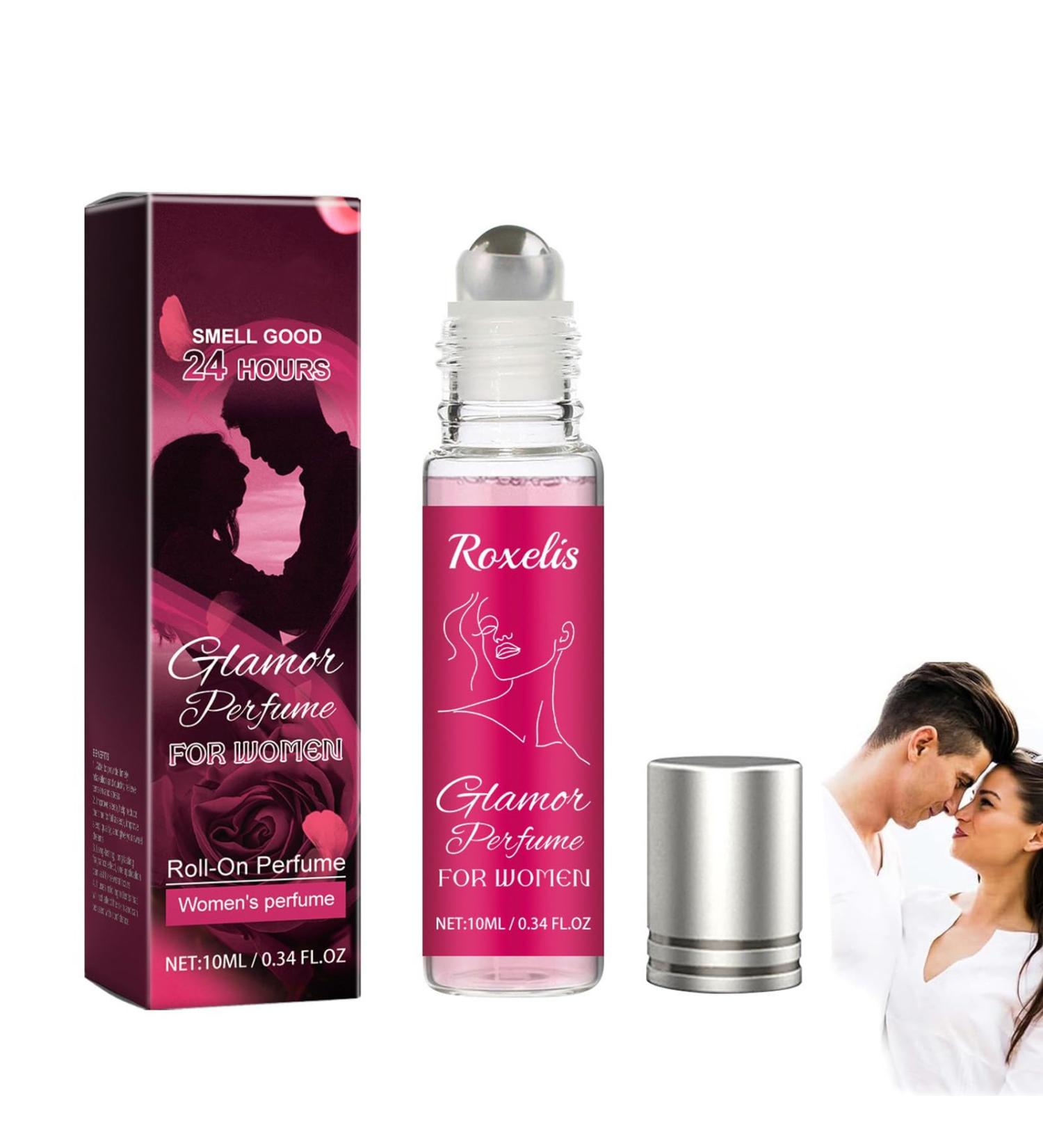 Roll-On Pheromone Perfume for Women Long-Lasting Scent Essential Oil Cologne for Men Enhanced Confidence & Attraction Pheromone Infused Perfume for Men (Lady rose flavor) - Buy Online on GoSupps.com