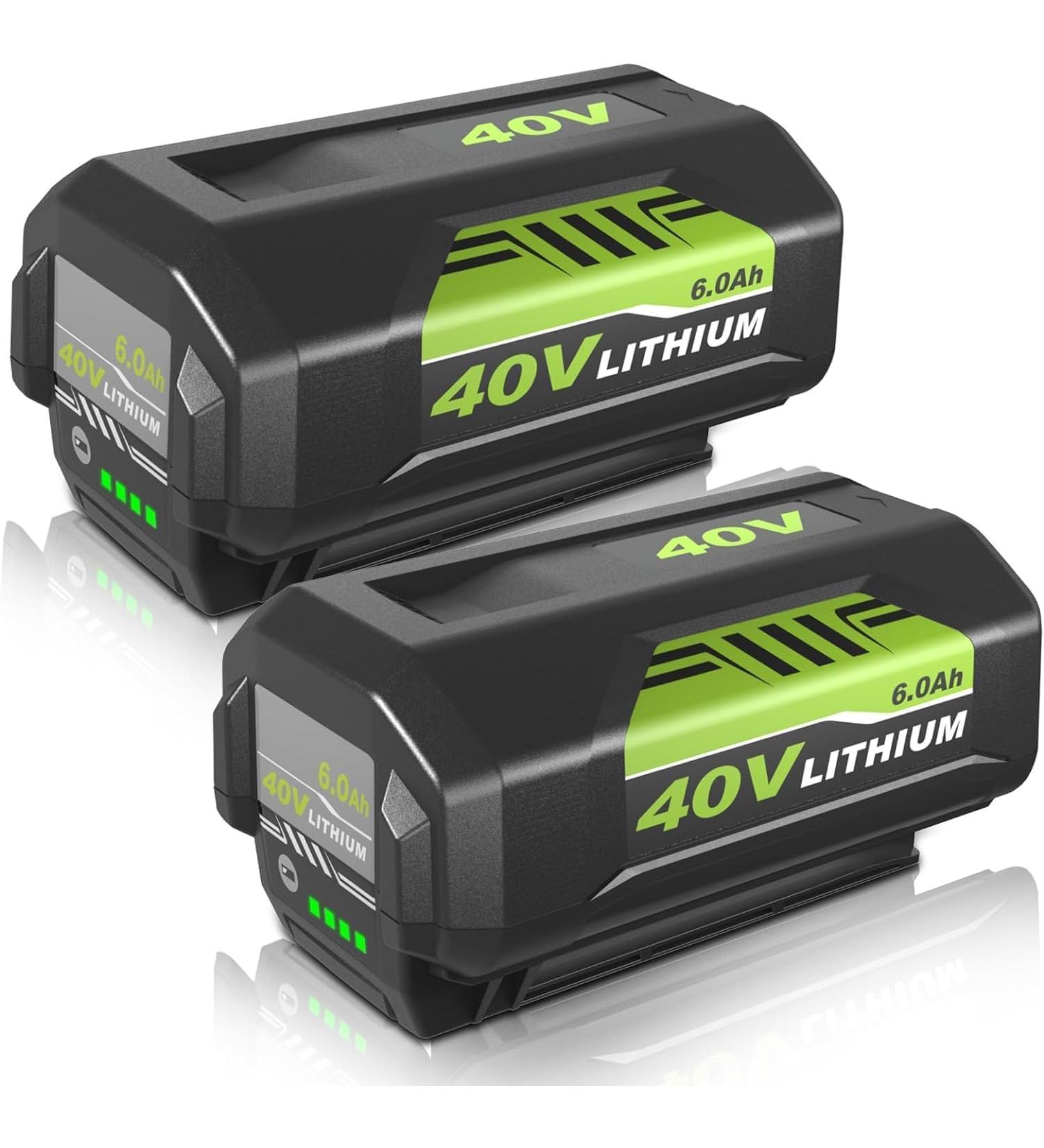 6000mAh OP40601 Battery Replacement for Ryobi 40V - Compatible with OP4050A OP4040 RY40180 RY40200 | High-Performance Green Battery for Power Tools - Buy Online on GoSupps.com
