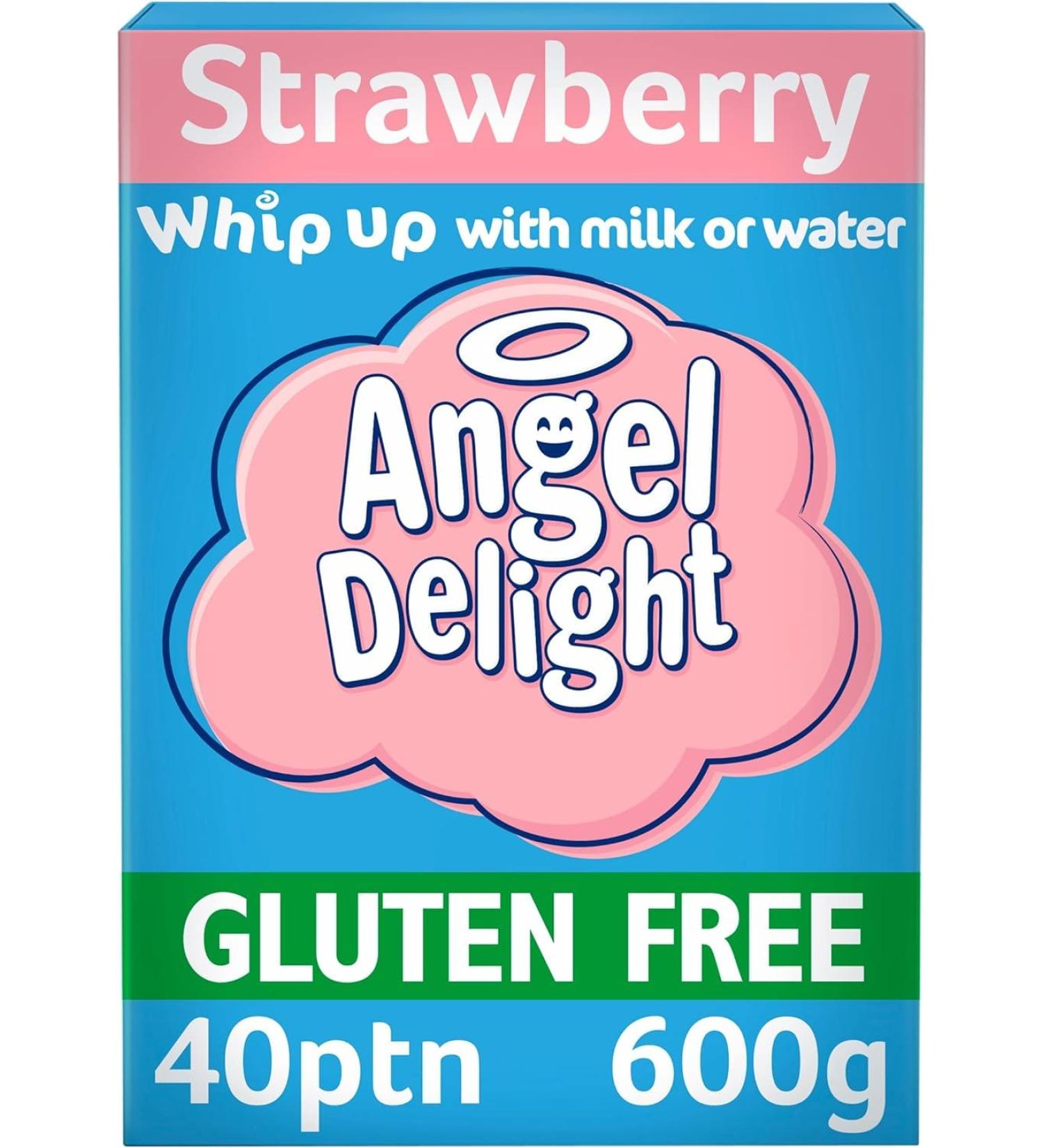 Angel Delight Smooth & Creamy Strawberry Dessert Mix 600g - Pack of 1 - Buy Online on GoSupps.com