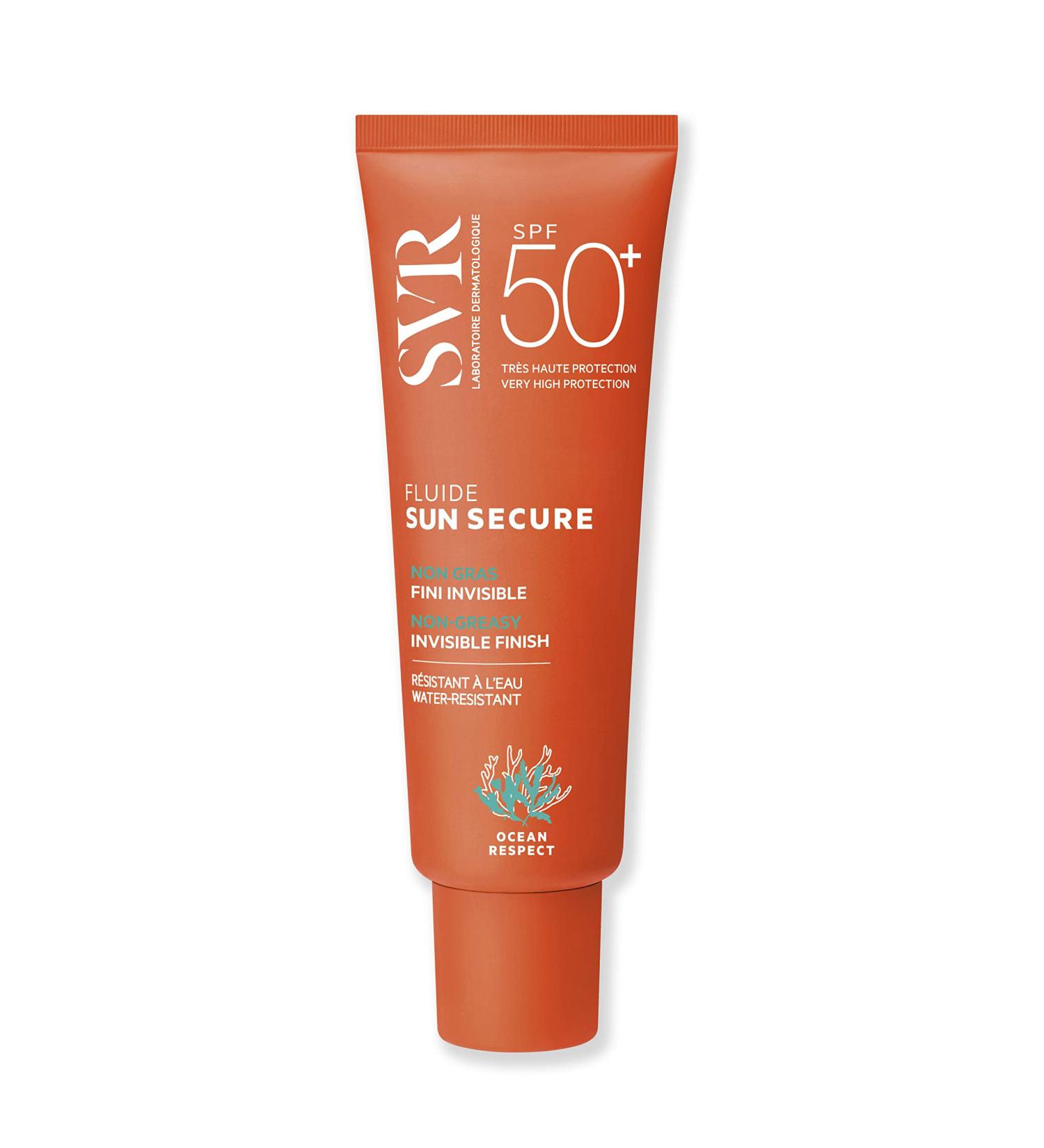 SVR - Sun Secure Fluide SPF50+ - Fluide solaire invisible toucher sec Tr s haute protection UVA UVB infrarouge & lumi re visible Peaux sensibles Niacinamide Vitamine E 50 ml - Buy Online on GoSupps.com