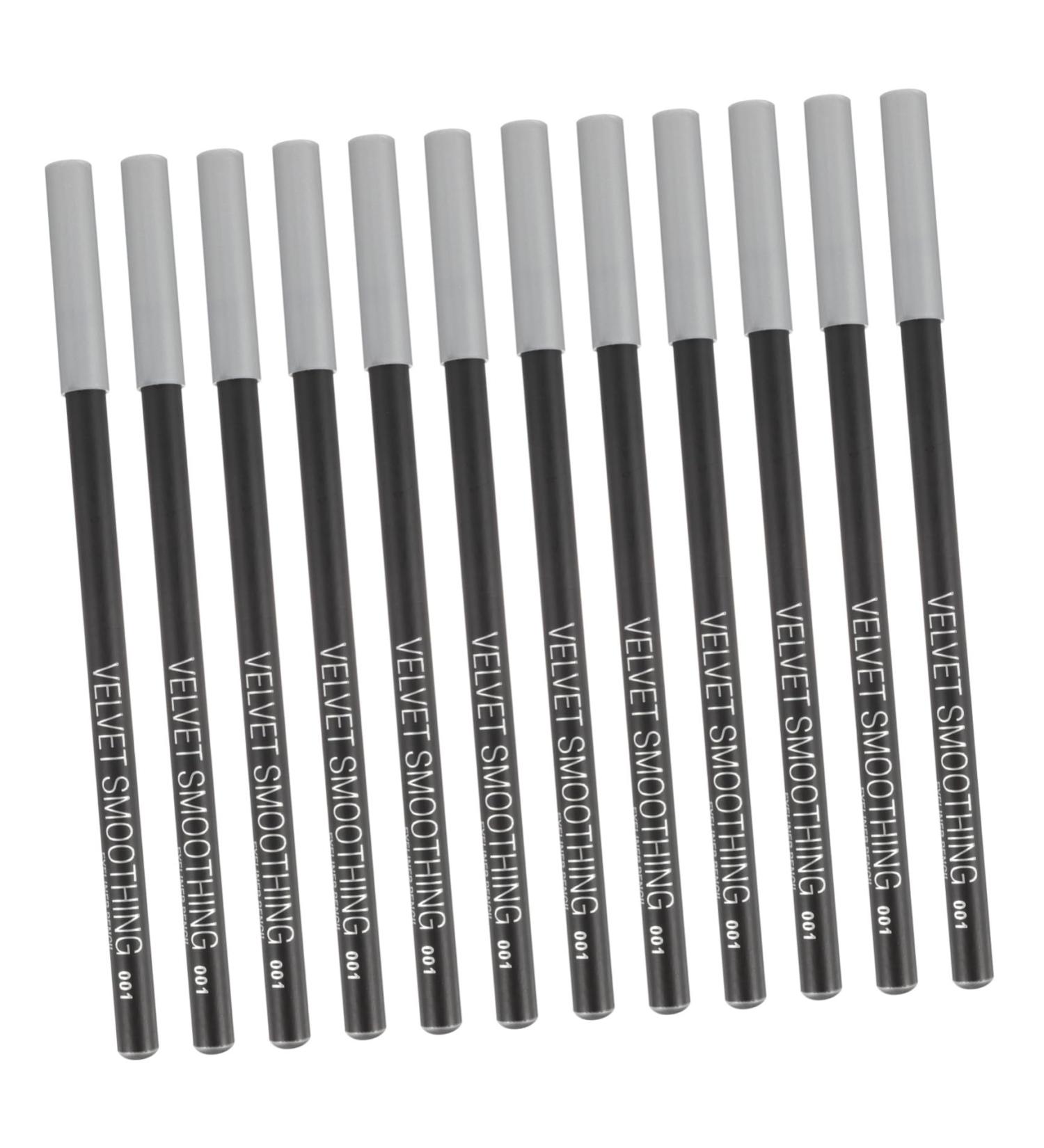  Mikinona Mikinona 12 Pieces Black Eyeliner 1 Eye Contour Pencil Eyebrow Pencil Highlighter Eyeliner Micro Applicator Eyeliner Pencil Eyeliner Powder Wooden Pole Position Girl - Buy Online on GoSupps.com