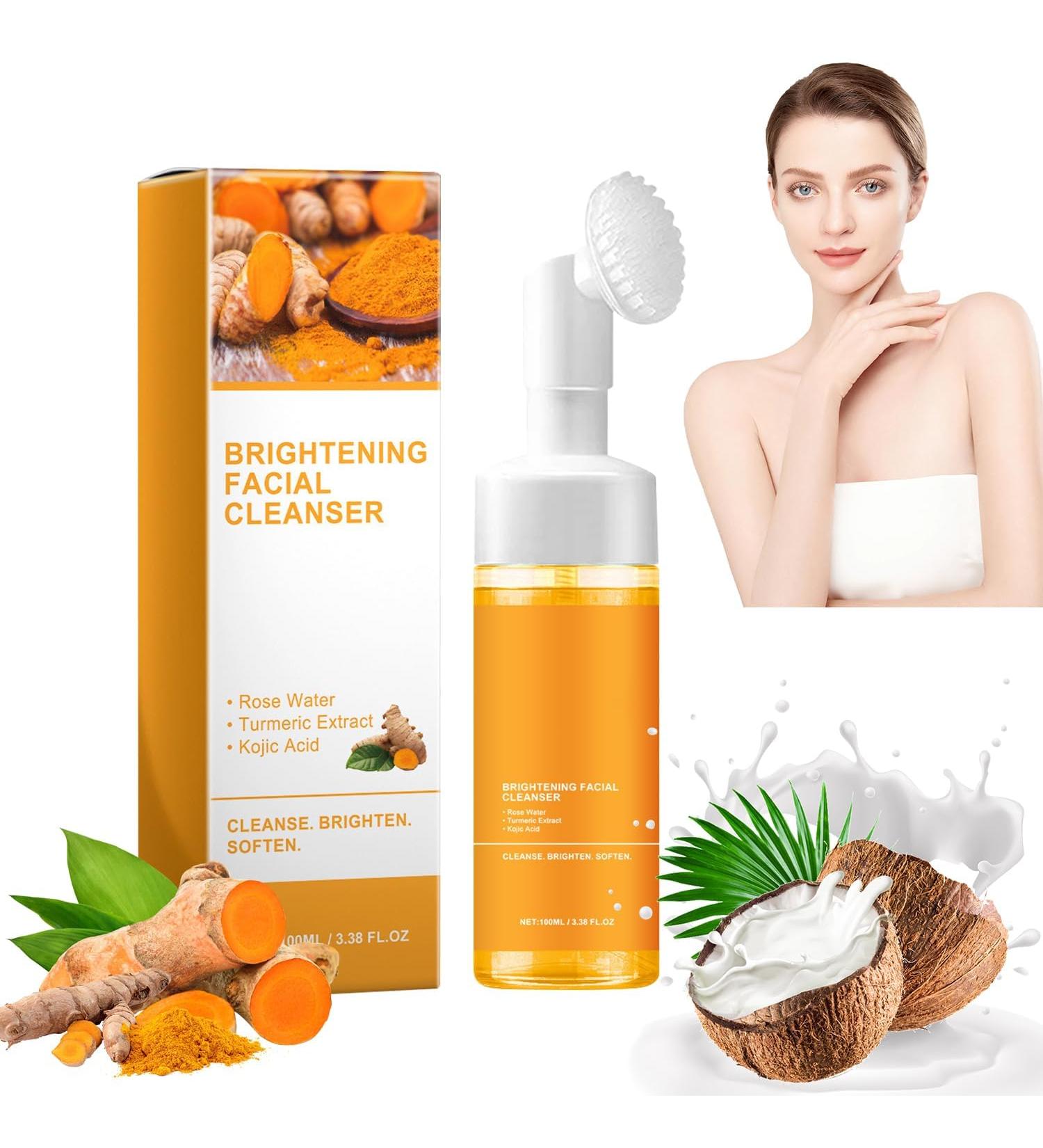 Turmeric Face Wash - Foaming Facial Cleanser for All Skin Types | 3.38 oz - Buy Online on GoSupps.com