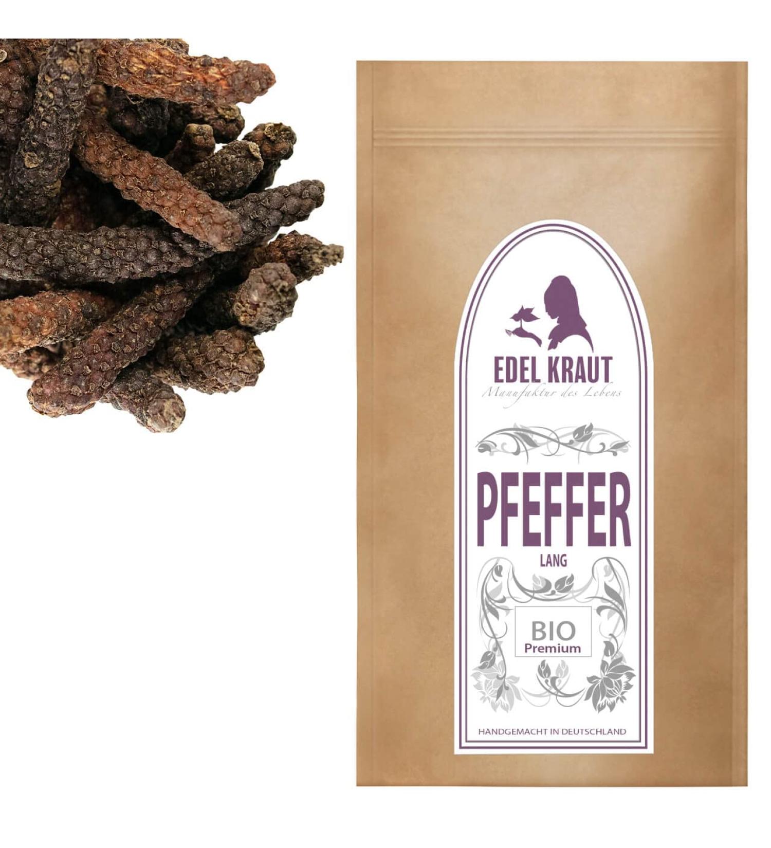 Buy EDEL KRAUT Organic Long Black Pepper 250g - Premium Quality Whole Spice for Gourmet Cooking - Buy Online on GoSupps.com