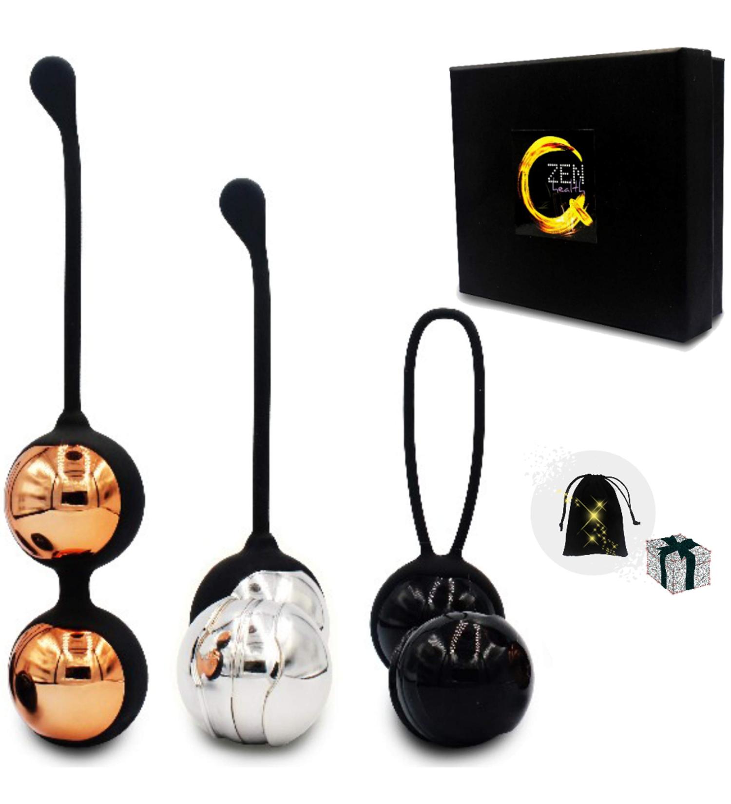 Ben Wa Balls for Women - 6 Premium Kegel Balls for Pelvic Floor Strengthening | Doctor Recommended Bladder Control Exercises | Ideal for Beginners & Pros - Buy Online on GoSupps.com
