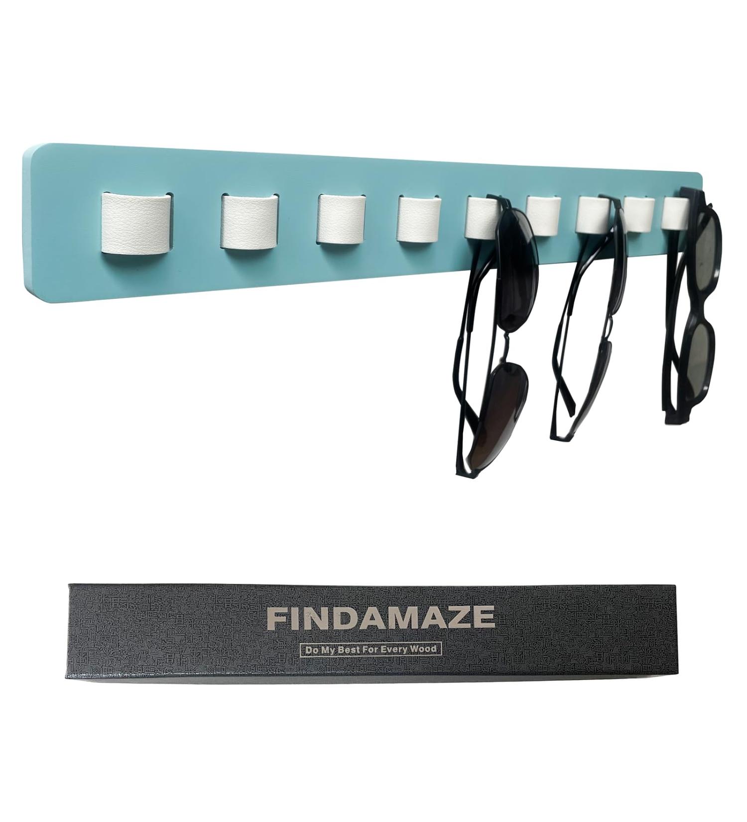 Findamaz Glasses Storage Organizer - Wall-Mounted Sunglasses Stand & Display Holder - Multiple Glasses Rack by Seeblau - Buy Online on GoSupps.com