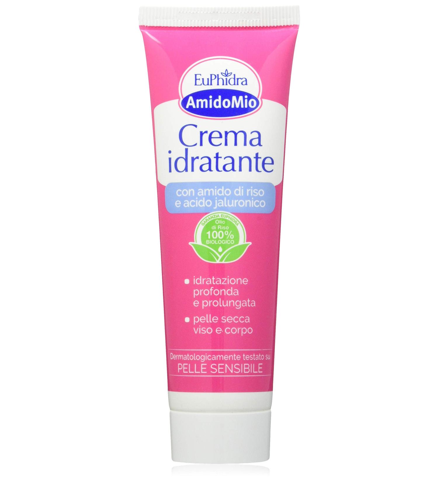  Euphidra Euphidra - AmidoMio moisturizing cream with rice starch and hyaluronic acid for deep skin hydration light texture soothing and refreshing action 50 ml bottle - Buy Online on GoSupps.com