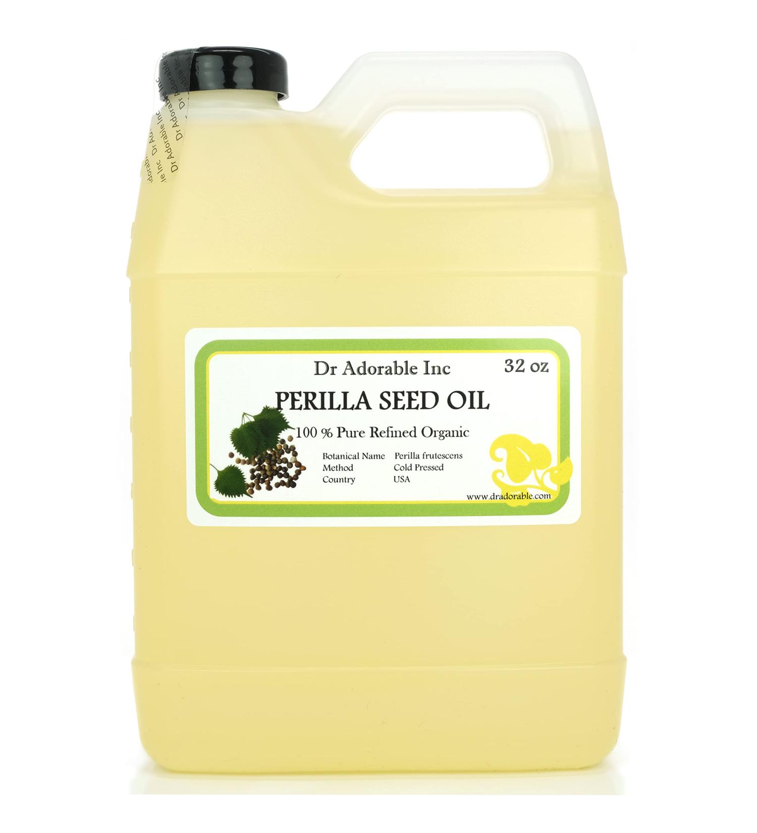 Dr Adorable Perilla Seed Oil 32 oz - 100% Pure Organic Cold Pressed Oil | Natural Health Solution - Buy Online on GoSupps.com
