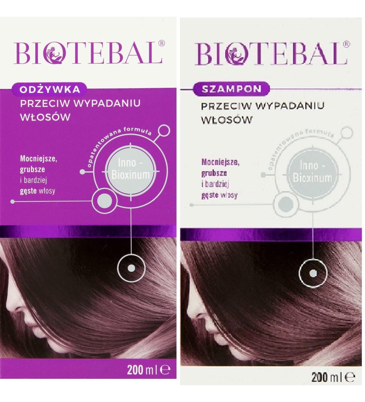 BIOTEBAL Odzywka Zestaw Shampoo and conditioner set against hair loss - Buy Online on GoSupps.com
