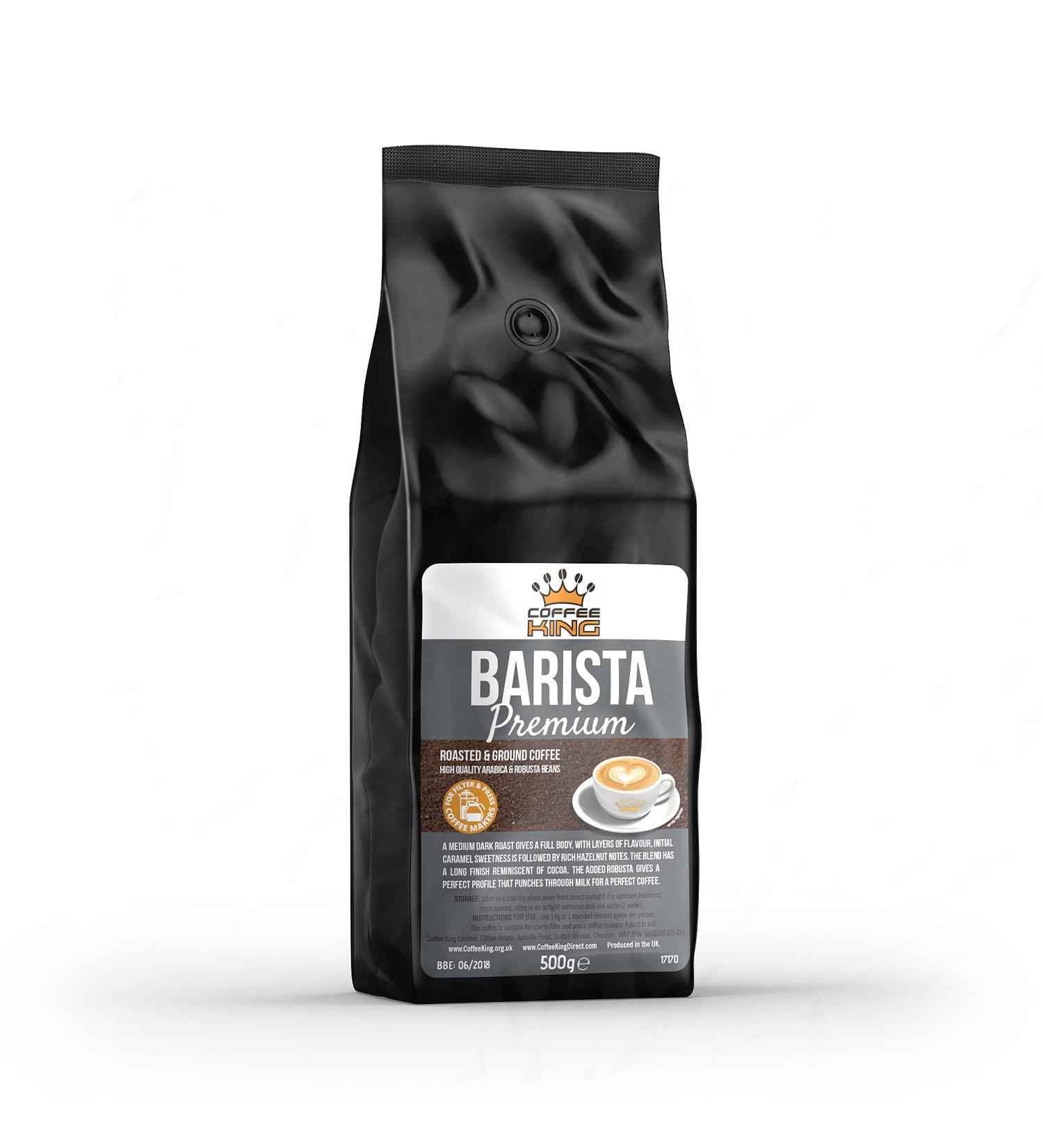 Coffee King - Barista Premium - Ground Coffee 500g - Buy Online on GoSupps.com