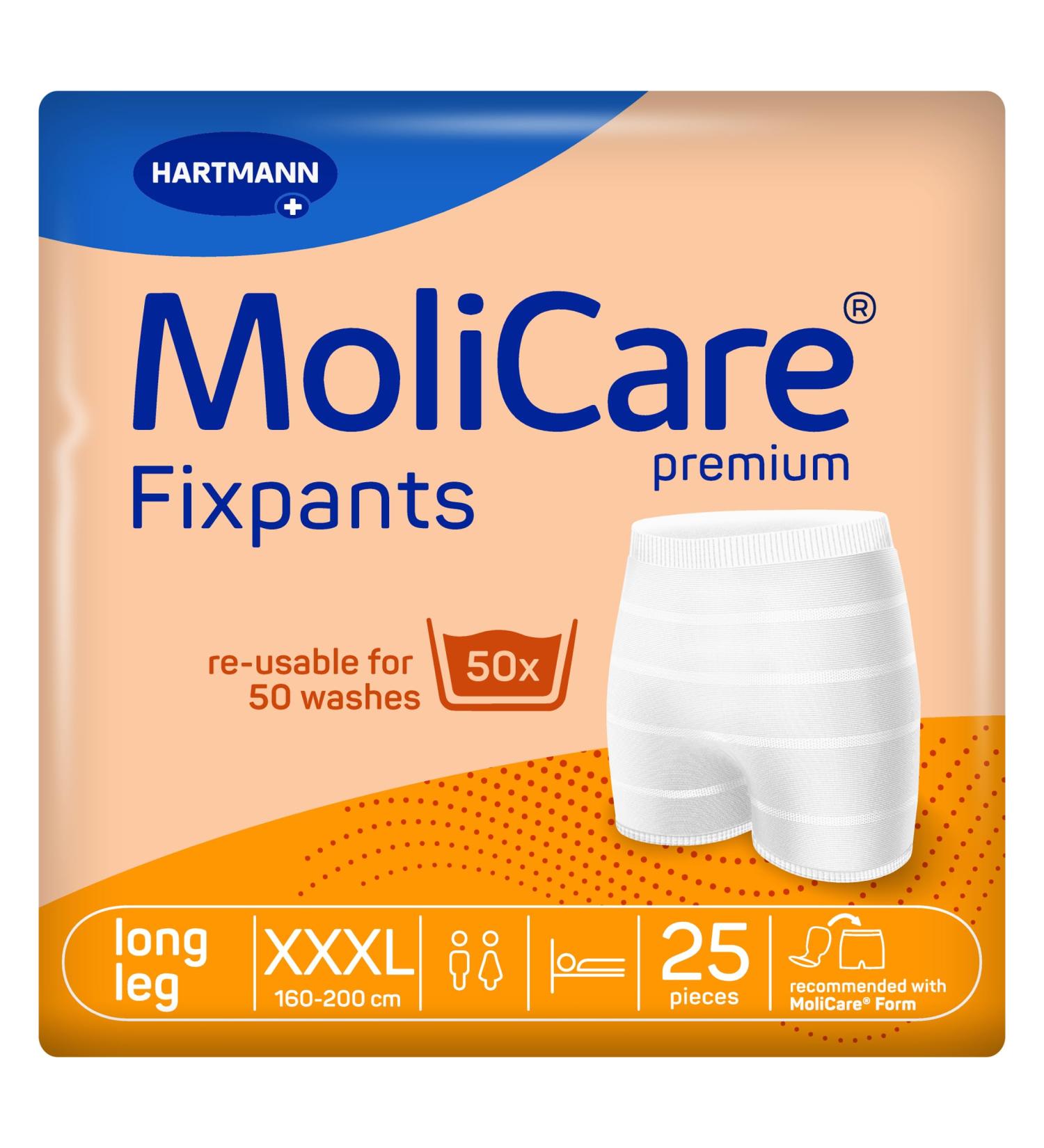 Molicare Premium Fixing Pants - Washable Incontinence Pants for Molicare Shapes - XXXL 8x25 Pieces - International Shipping Available - Buy Online on GoSupps.com