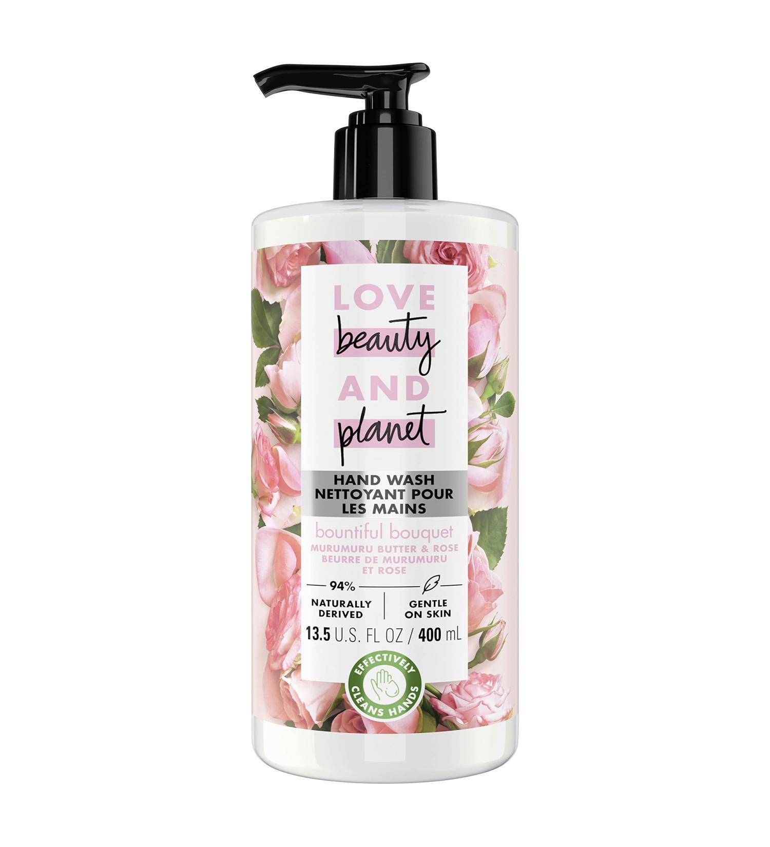 Love Beauty and Planet Bountiful Bouquet Hand Wash - Murumuru Butter & Rose 13.5 fl oz - Buy Online on GoSupps.com