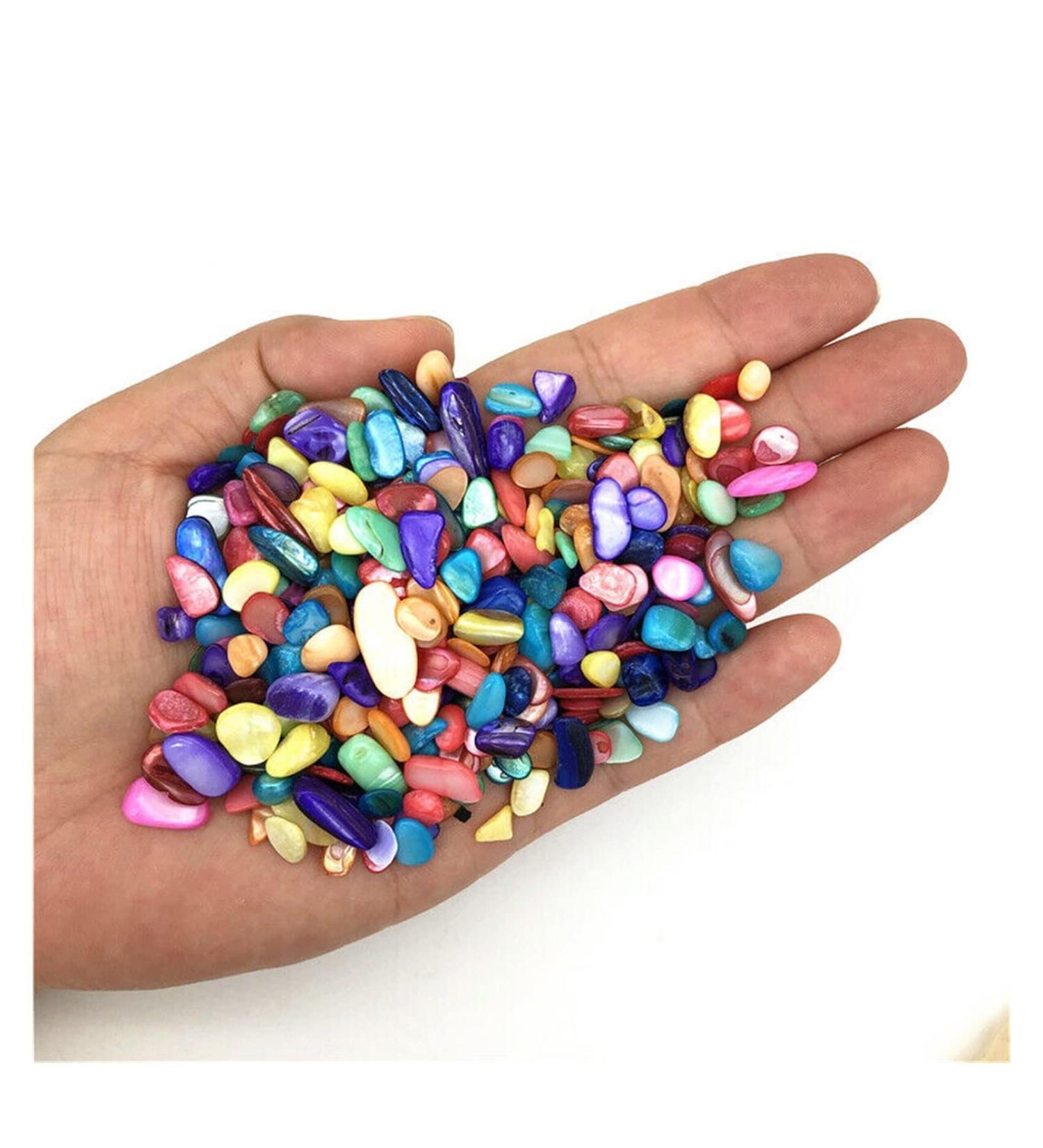 Natural Crystal Rough 50g Artifical Colorful Shell Conch Gravel Stones Quartz Crystal Decorative Quartz Crystals Home Decoration ERTEYIN - Buy Online on GoSupps.com