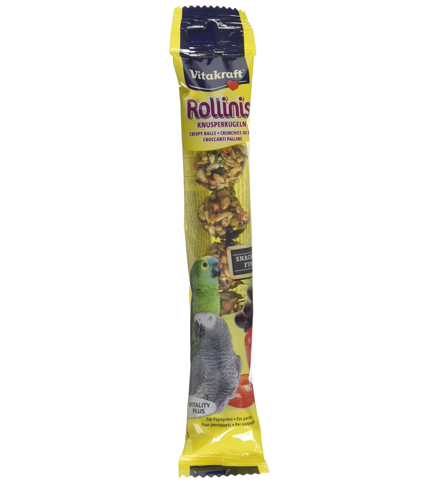 Vitakraft Parrot Rollinis 7 Pieces (Pack of 12 Total 84 Pieces) - Buy Online on GoSupps.com