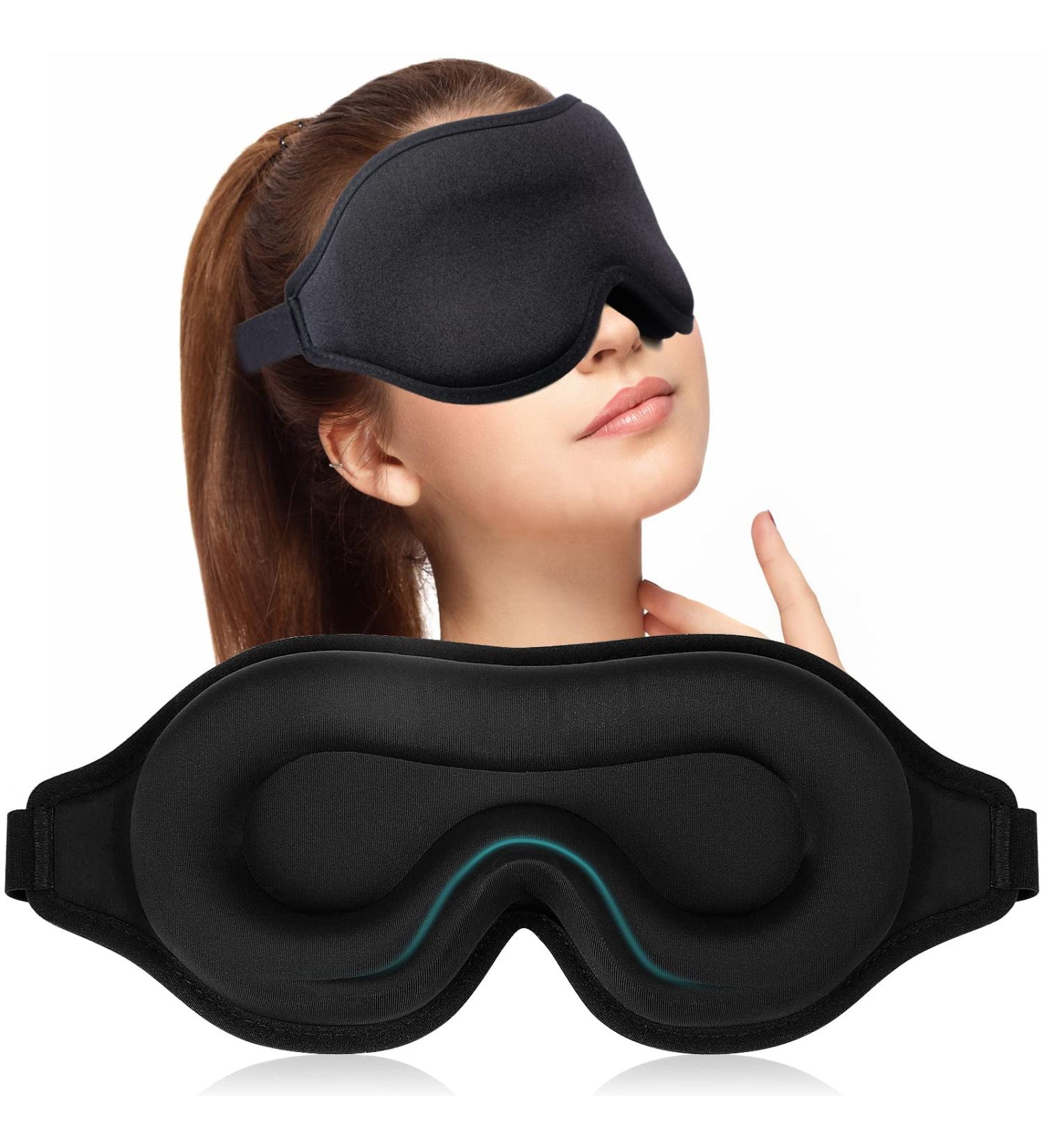 Luxury Sleep Mask - 100% Light Blocking 3D Contoured Eye Mask for Men and Women - Buy Online on GoSupps.com
