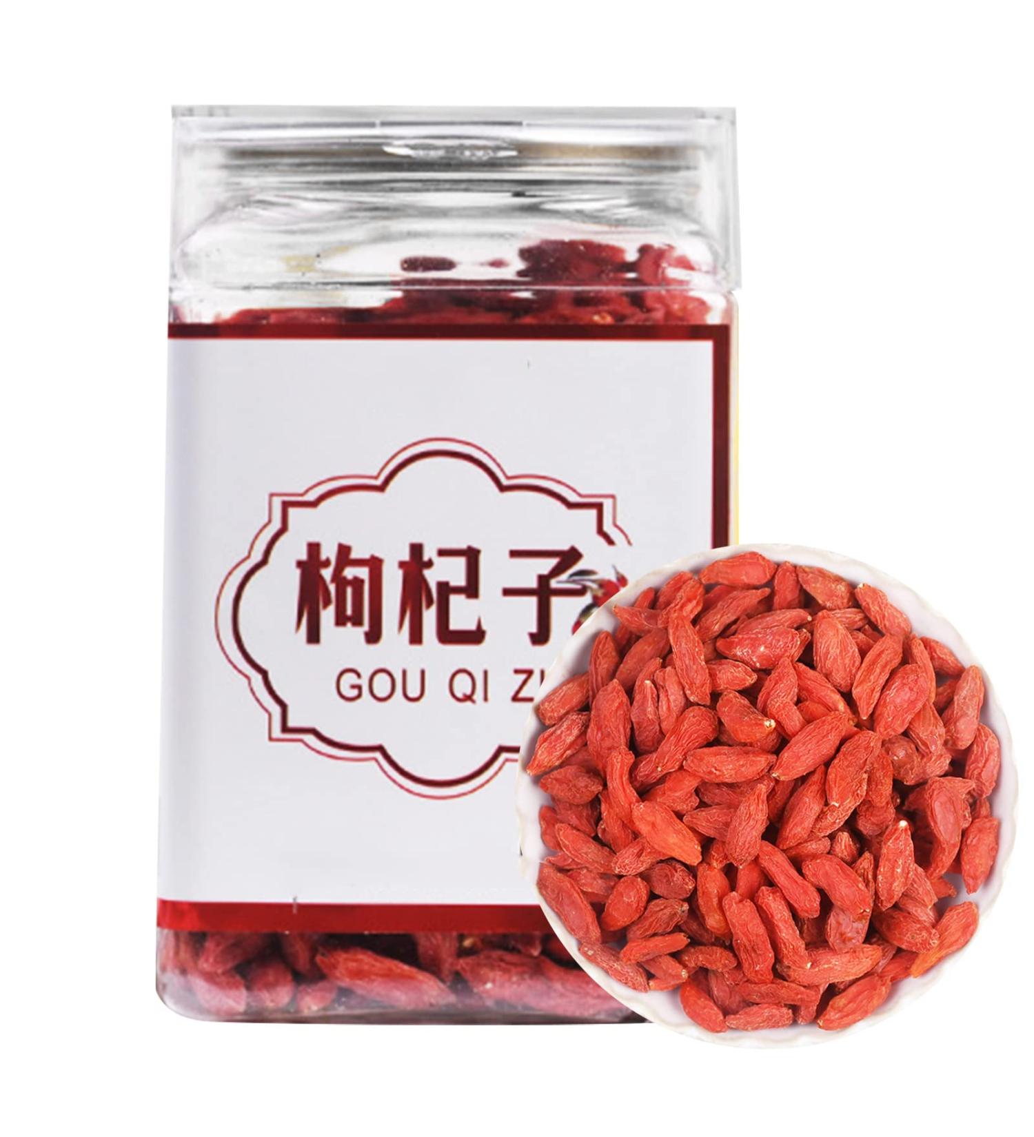Organic Dried Goji Berries 170g Ningxia Wolfberry Canned Dried Wolfberry Tea Brewing Goji Berries Teas And Healthy Snacks For Adults - Buy Online on GoSupps.com