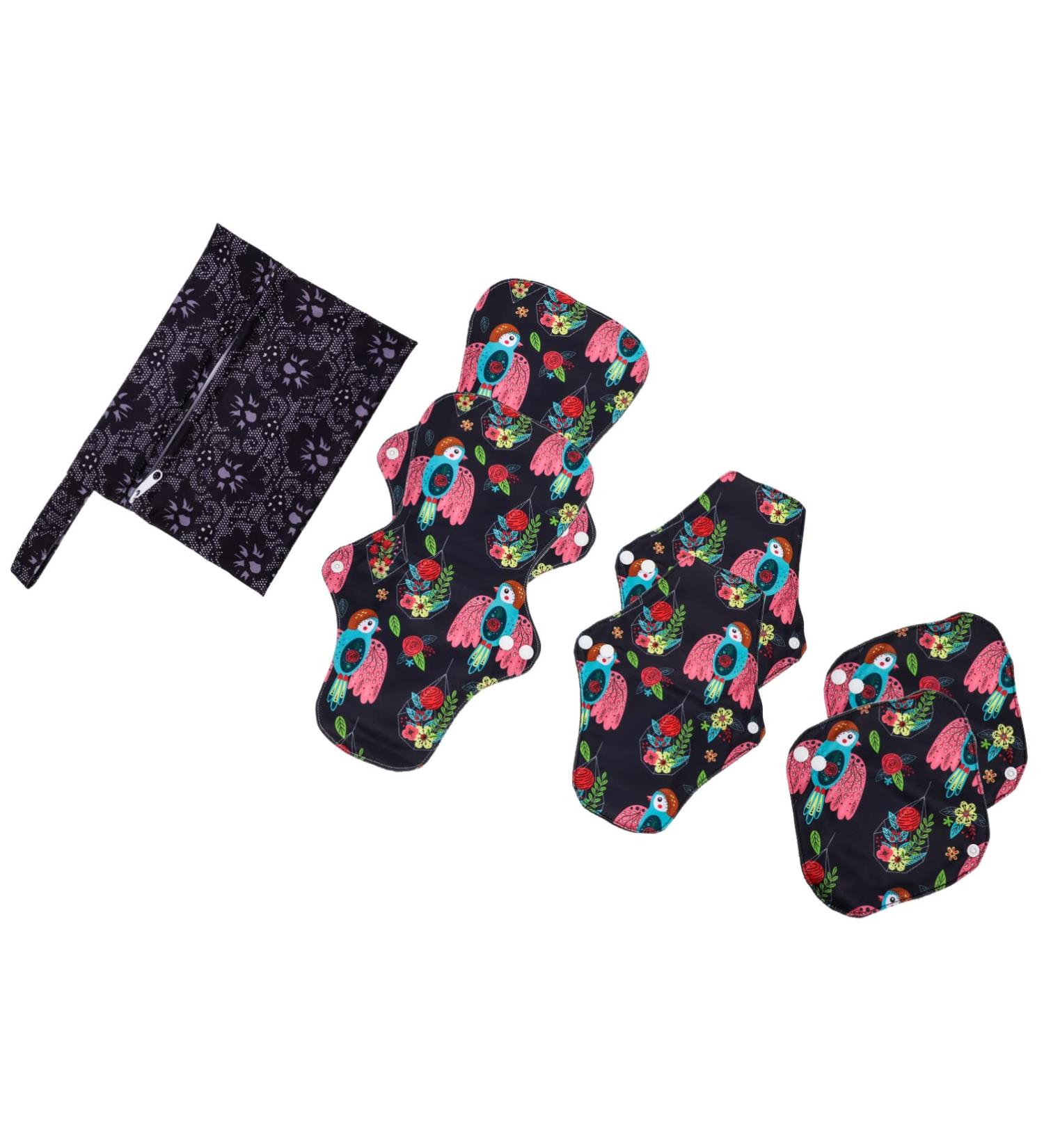 EXCEART Charcoal Dinner Napkins & Washable Menstrual Pads for Men Eco-Friendly & Sanitary Options in Pink - Buy Online on GoSupps.com