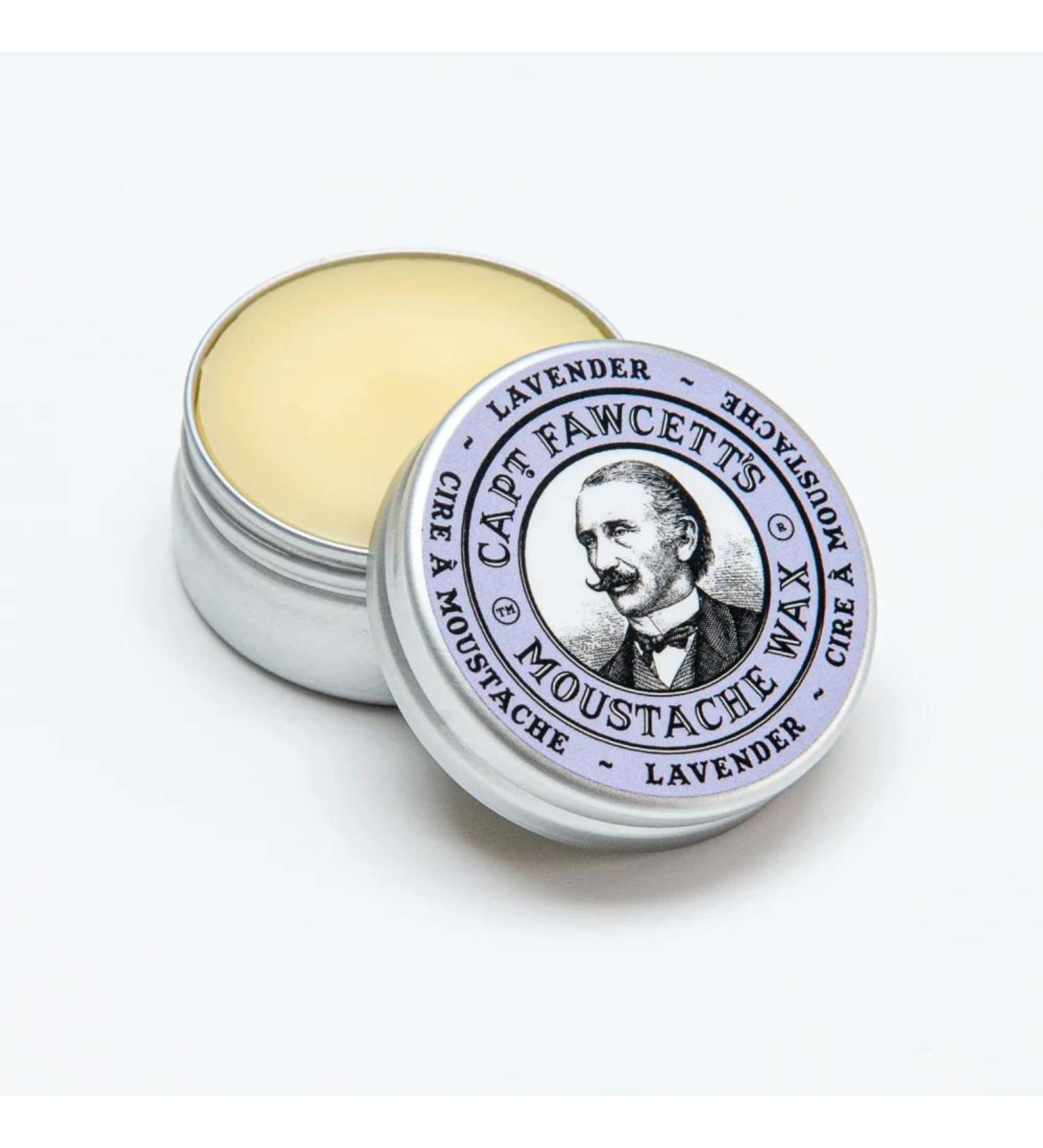 Captain Fawcett's Lavender Moustache Wax - Premium Natural Ingredients for Taming Unruly Beards - 15ml - Made in the U.K - Buy Online on GoSupps.com