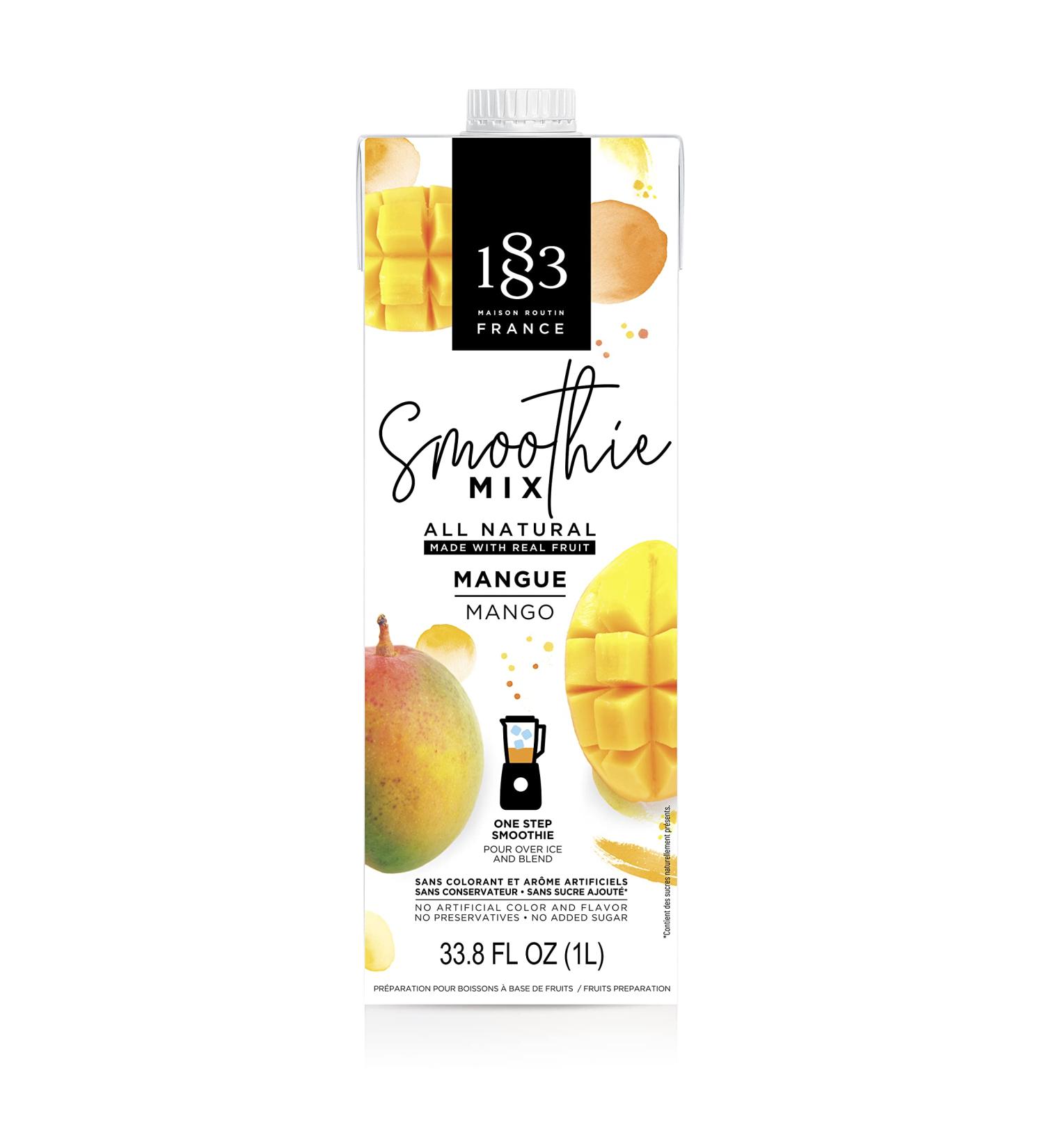 1883 Mango Smoothie 1L Carton - 100% Fruits & Natural Ingredients, No Added Sugar, Vegan | Buy Now - Buy Online on GoSupps.com