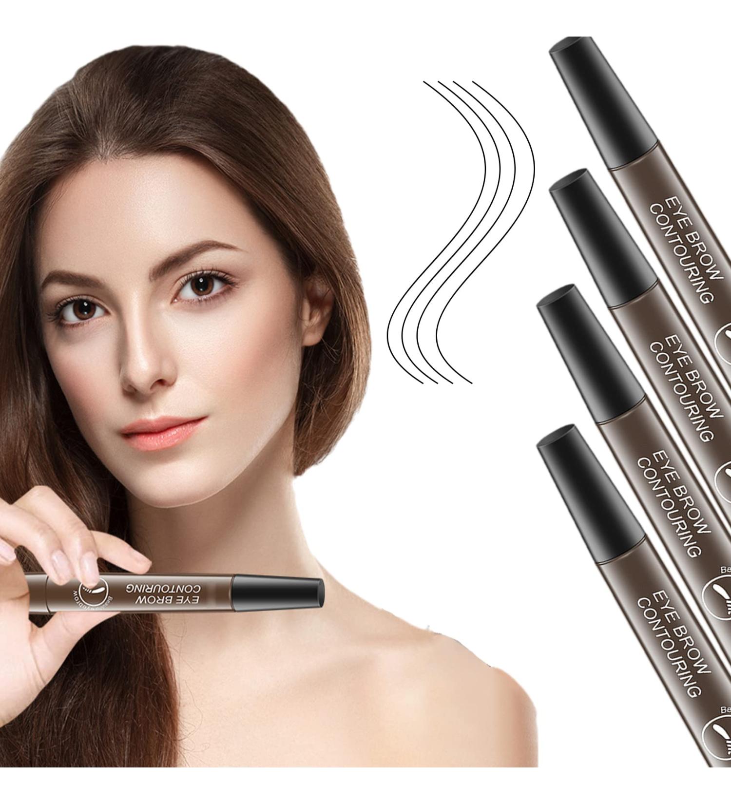 Roterale Eyebrow Pen - Roterale Eyebrow Pencil Waterproof Roterale 4-Tip Microblade Brow Pen 4Pack Roterale Eyebrow Pen Waterproof (Grey Brown-4pcs) - Buy Online on GoSupps.com