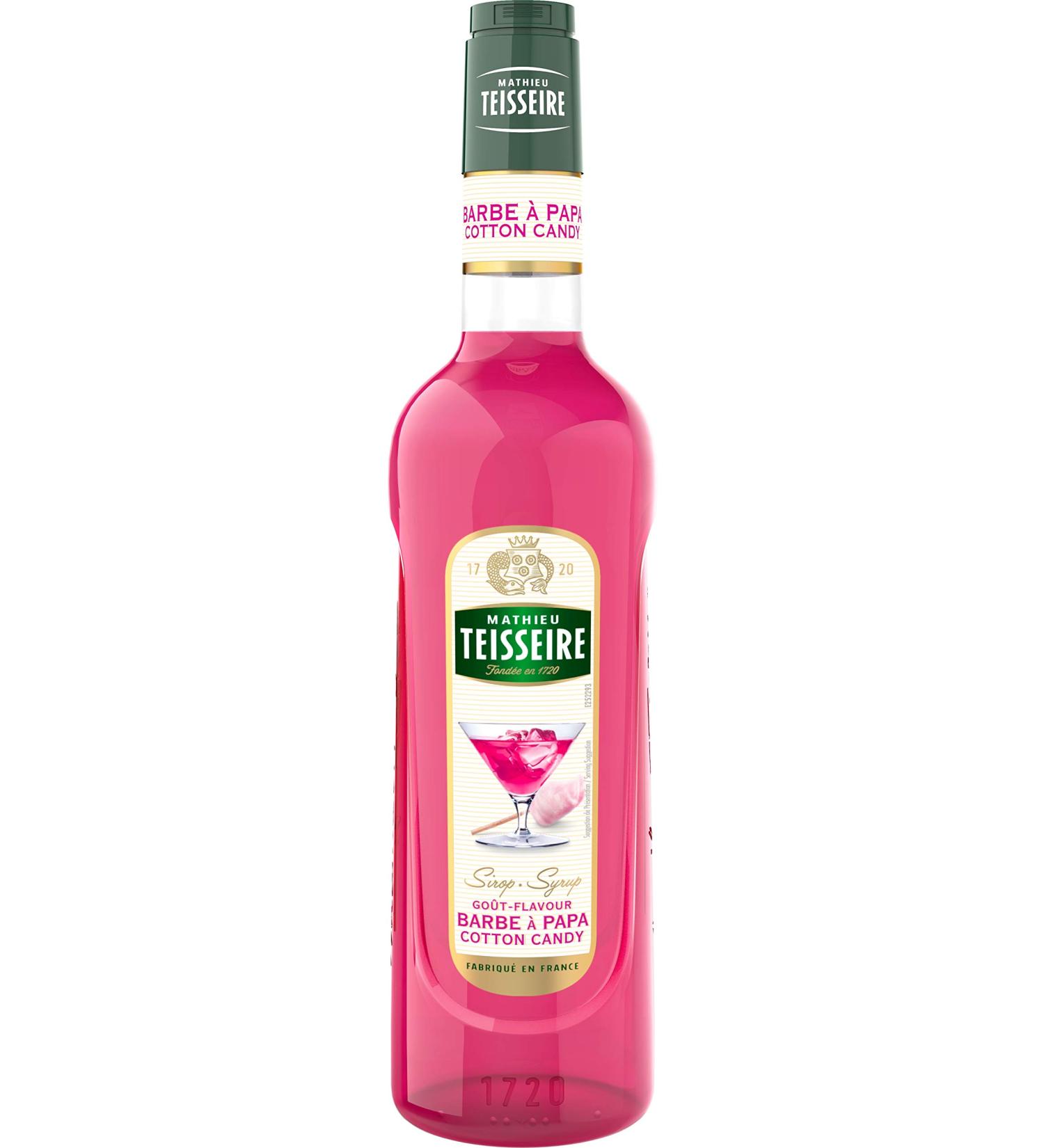 Teisseire Cotton Candy Syrup - Special Barman 700ml | Premium Flavored Syrup for Drinks & Desserts | International Shipping Available - Buy Online on GoSupps.com