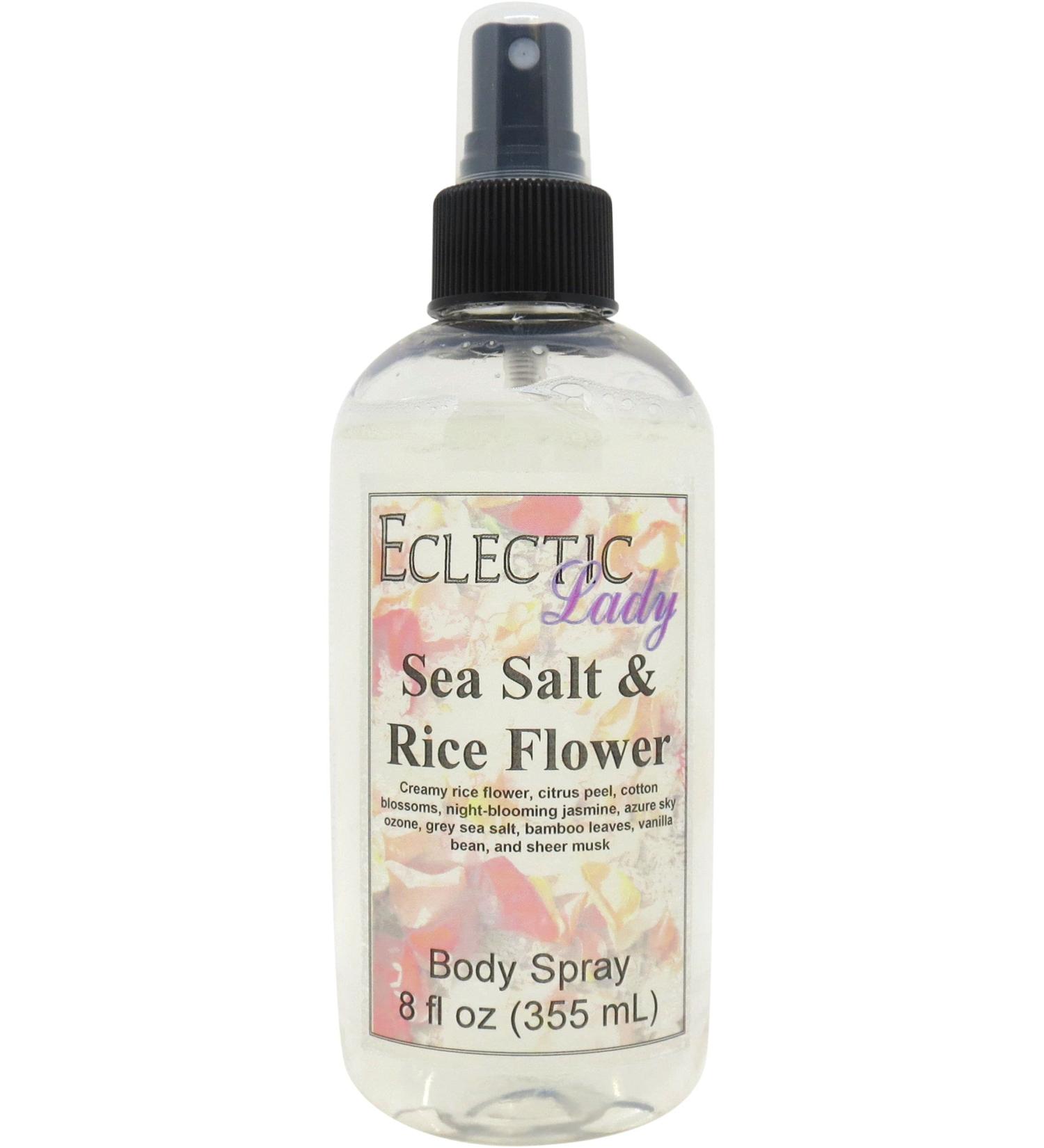 Sea Salt and Rice Flower Body Spray 8 ounces Body Mist for Women with Clean Light & Gentle Fragrance Long Lasting Perfume with Comforting Scent for Men & Women Cologne with Soft Subtle Aroma For 8 Fluid Ounces - Buy Online on GoSupps.com