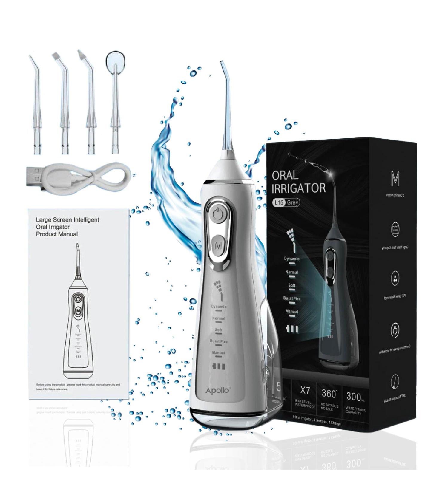 Water Flosser for Teeth Whitening & Dental Care | Travel Oral Irrigator for Gums & Braces | 5 Modes Available - Buy Online on GoSupps.com