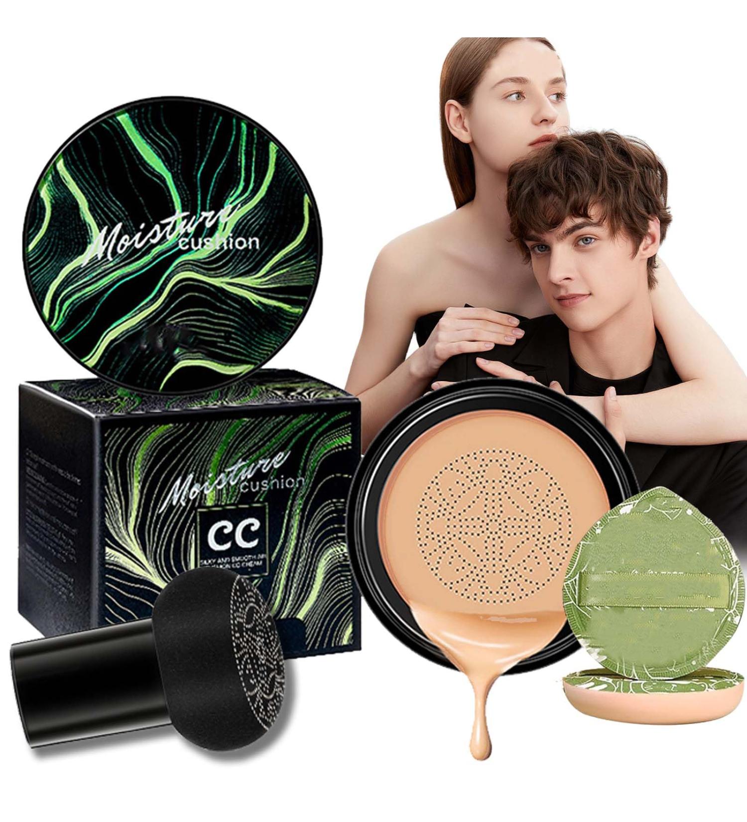 New Mushroom Head Air Cushion CC Cream Air Cushion CC Cream Mushroom Head Air Mushroom Head CC Cream Foundation Long-Lasting Matte Waterproof Moisturizing Concealer (A-07# Dark Brown) - Buy Online on GoSupps.com