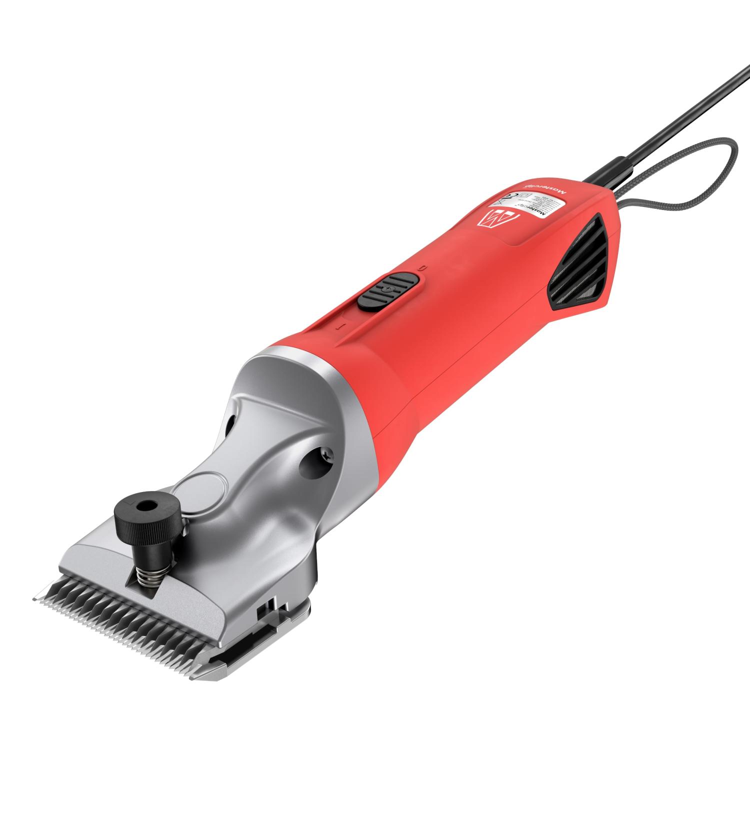 Masterclip Hunter Horse Clipper - Mains Powered Heavy Duty Horse Clippers Fitted with A2 Fine Cut Blades - Suitable for All Coat Types Red  - Buy Online on GoSupps.com