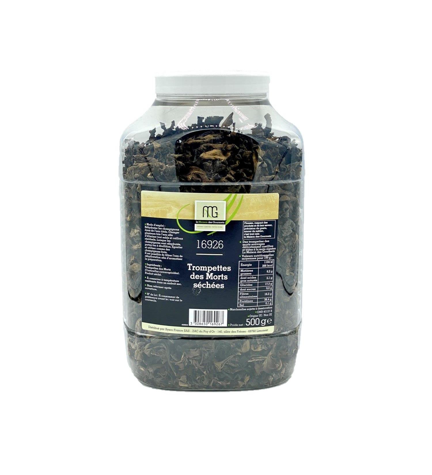 Maison des Gourmets Maison des Gourmets Dried Dead Trumpets Tubo 500 g