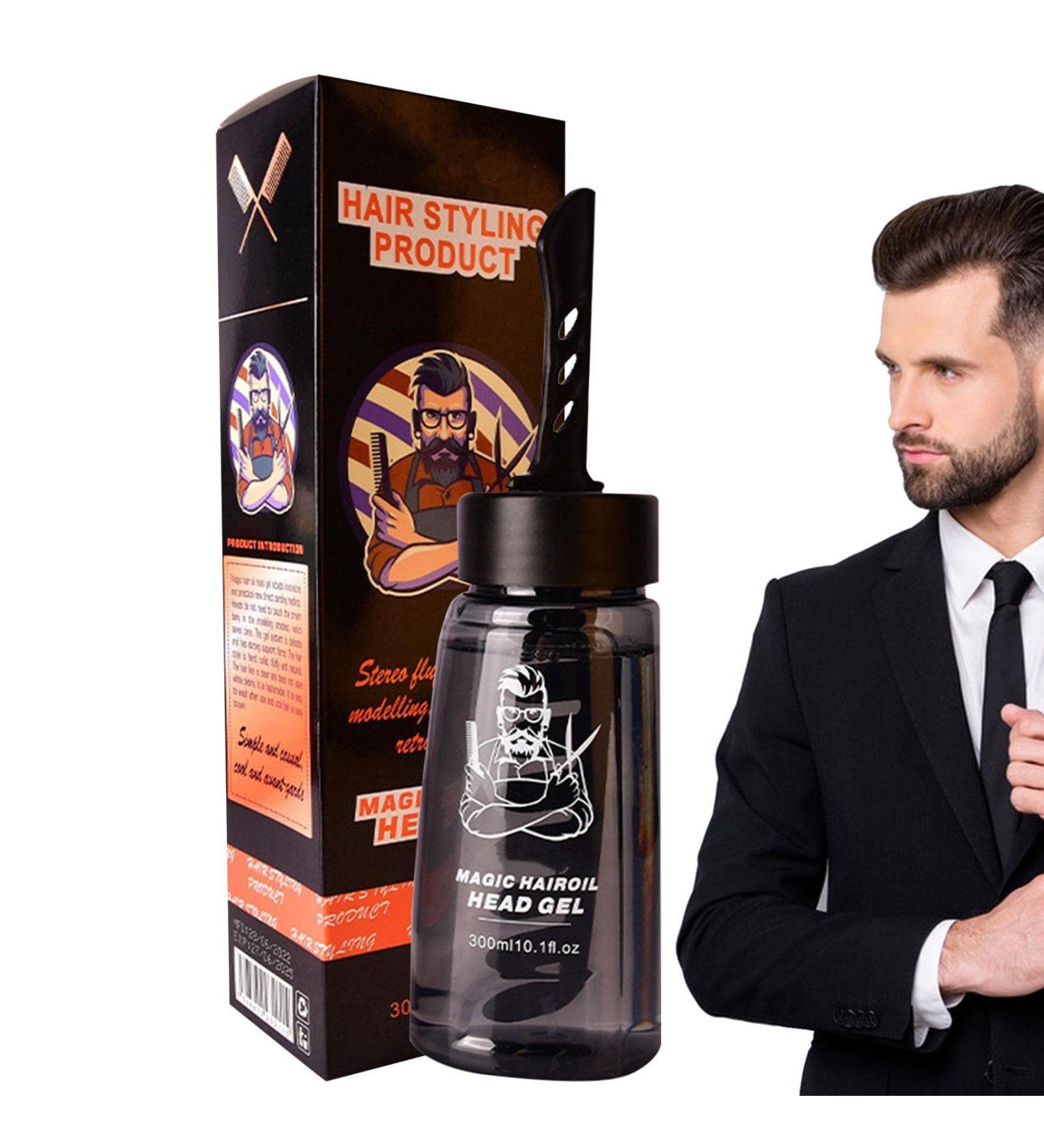 3 Men Cool Styling Gel 2 in 1 Hair Wax Gel with Comb Lightweight Hair Cream Salon Styling Gel Tool Fast Build Hair Styling Shzons 3 Pcs One Comb Cool 300ml - Buy Online on GoSupps.com