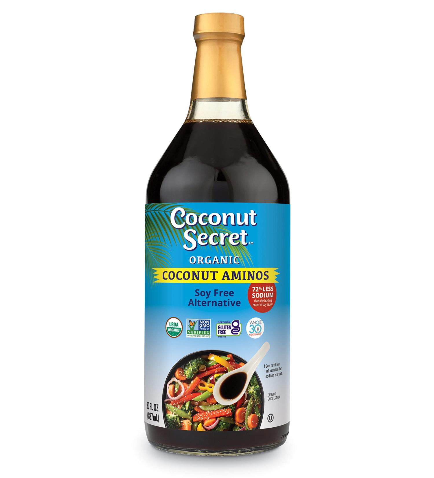 Coconut Secret Coconut Aminos Soy-Free Seasoning Sauce 30 Fl Oz - Pack of 1 - Buy Online on GoSupps.com