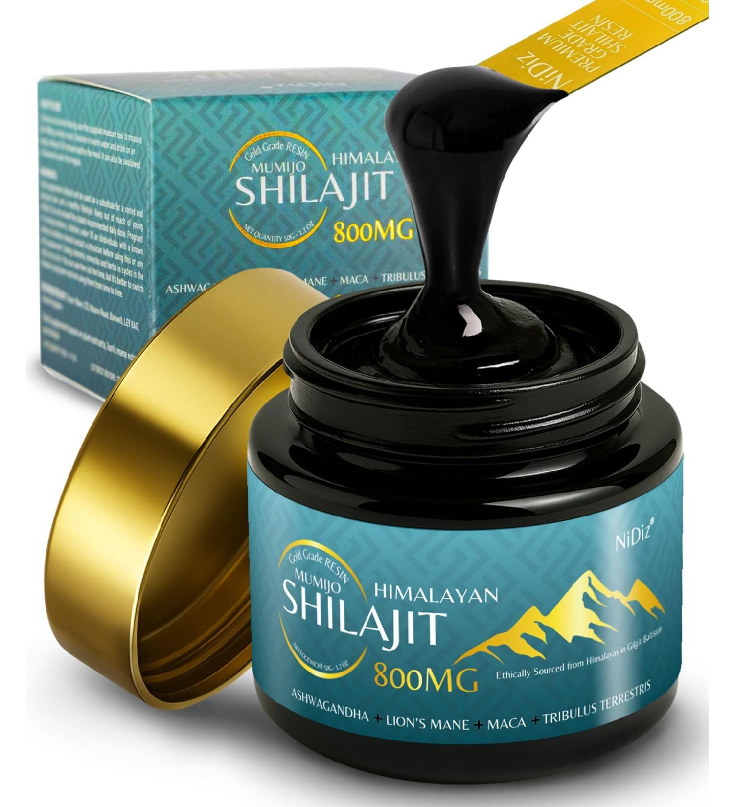 Shilajit Pure Himalaya 50g - 800 mg R sine de Shilajit + Boost Ayurv dique (Ashwagandha Crini re de Lion Maca) Test es en Laboratoire UE 1 unit (Lot de 1) 1.0 - Buy Online on GoSupps.com