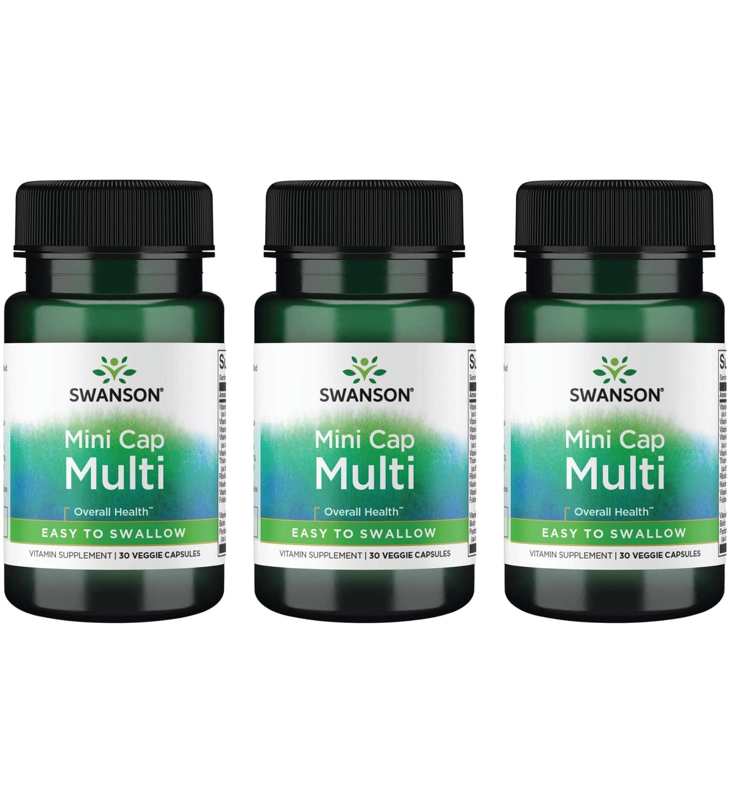 Swanson Daily Multivitamin Without Minerals 30 Veg Capsules - 3 Pack - Buy Online on GoSupps.com