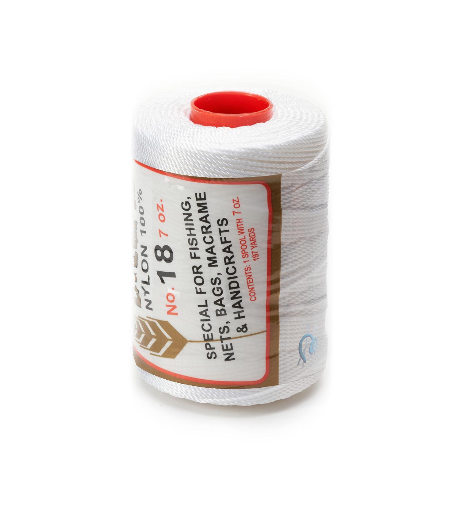 Espiga No.18 - 100% Nylon Omega String Cord for Knitting and Crochet | 01 White - Buy Online on GoSupps.com